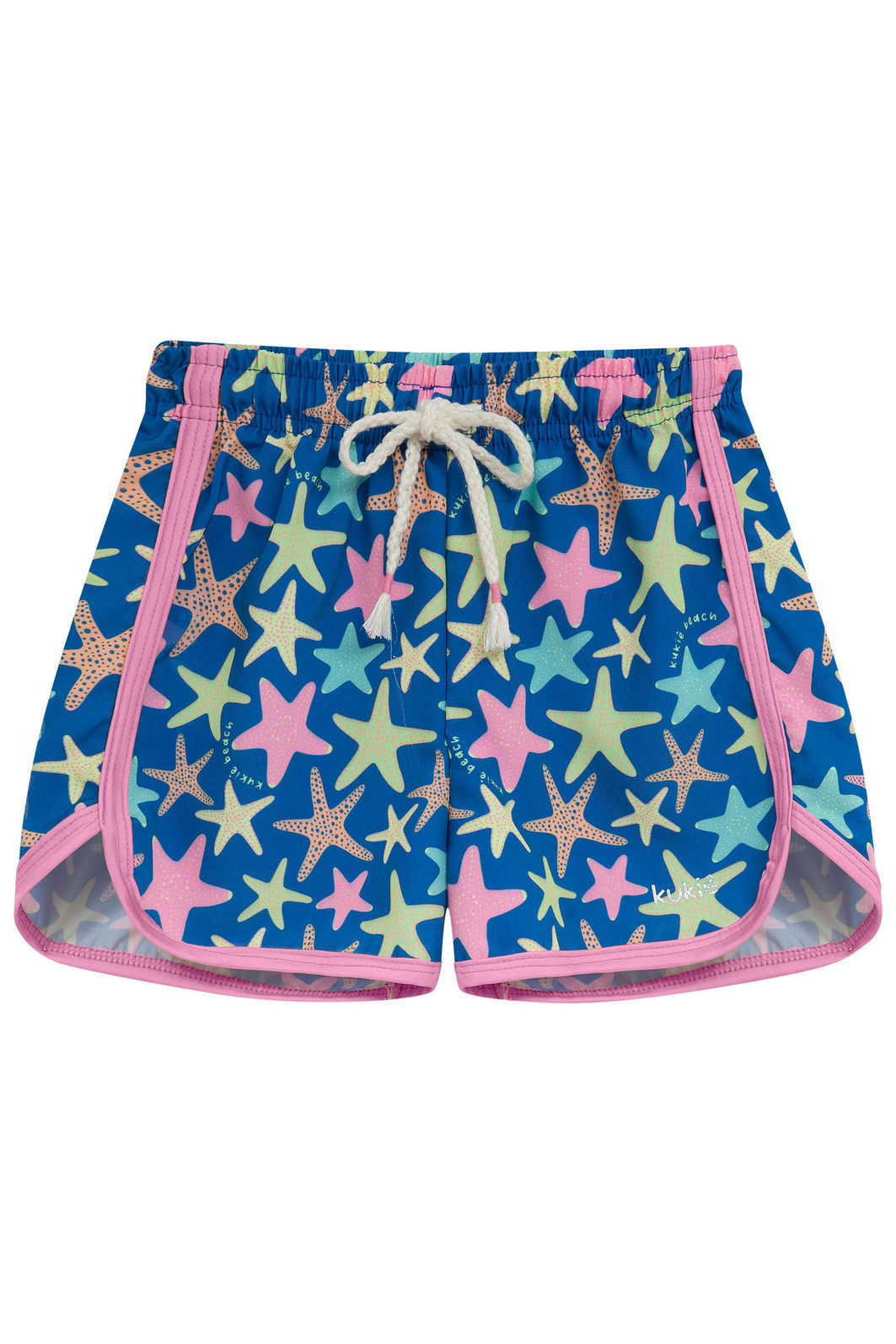 Short saída de praia de nylon ergonomic com elastano 95650 Kukiê Infantil Menina