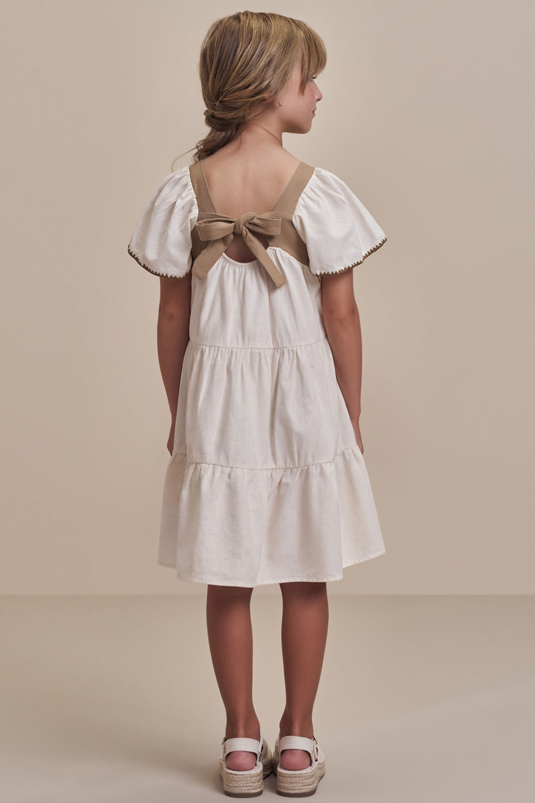Vestido em linho deluxe 98882 Infanti Infantil Menina Vestido em linho deluxe 98882 Infanti Infantil Menina