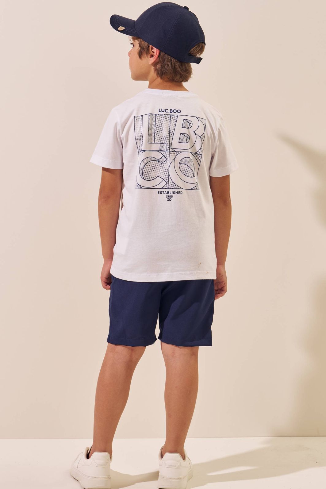 Conjunto de camiseta em meia malha e bermuda em nylon hidronatic supersoft premium 97255 LucBoo Infantil Menino Conjunto de camiseta em meia malha e bermuda em nylon hidronatic supersoft premium 97255 LucBoo Infantil Menino