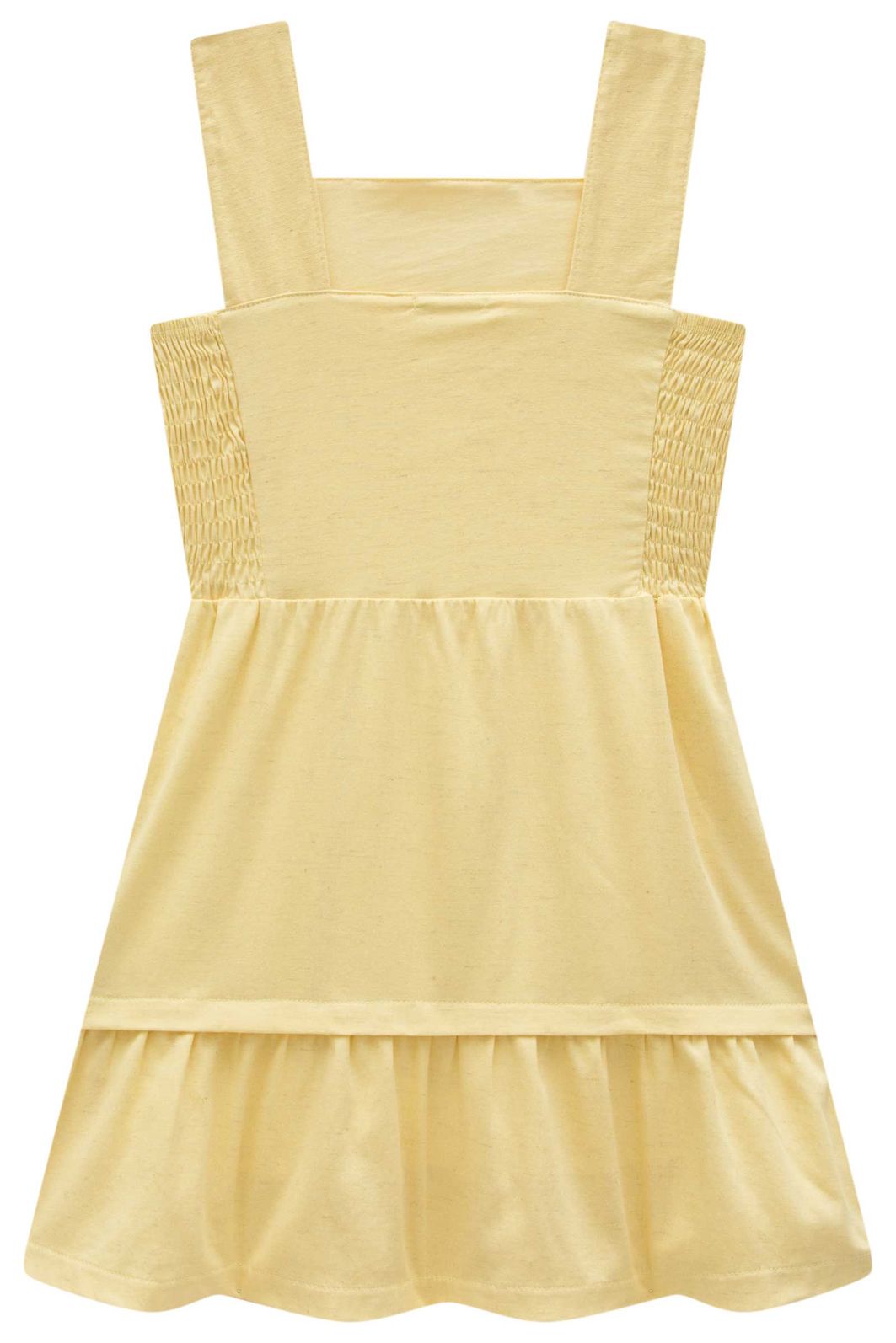 Vestido em linho com elastano 98874 Vic Teen Menina Vestido em linho com elastano 98874 Vic Teen Menina