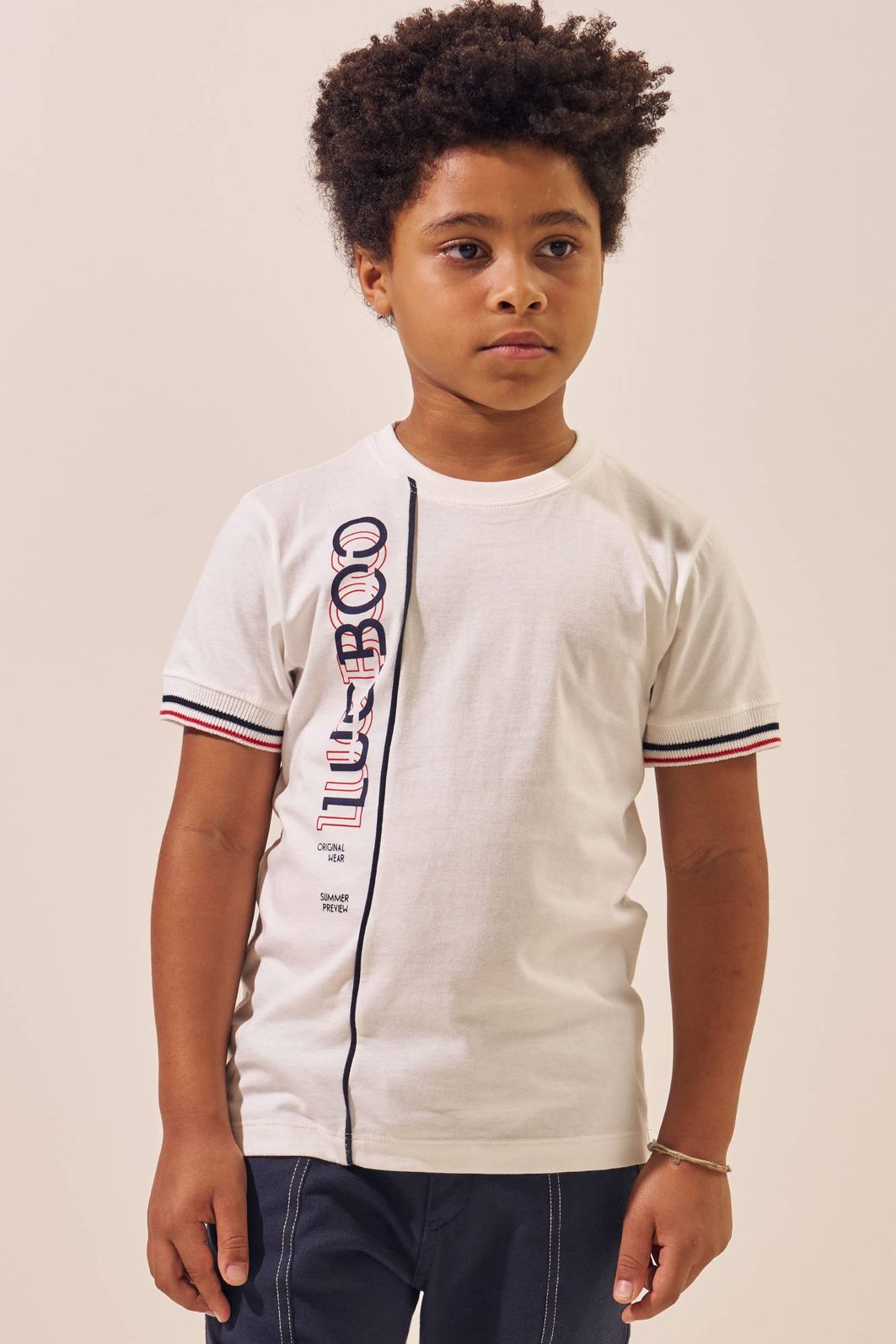 Camiseta em meia malha 96292 LucBoo Infantil Menino Camiseta em meia malha 96292 LucBoo Infantil Menino