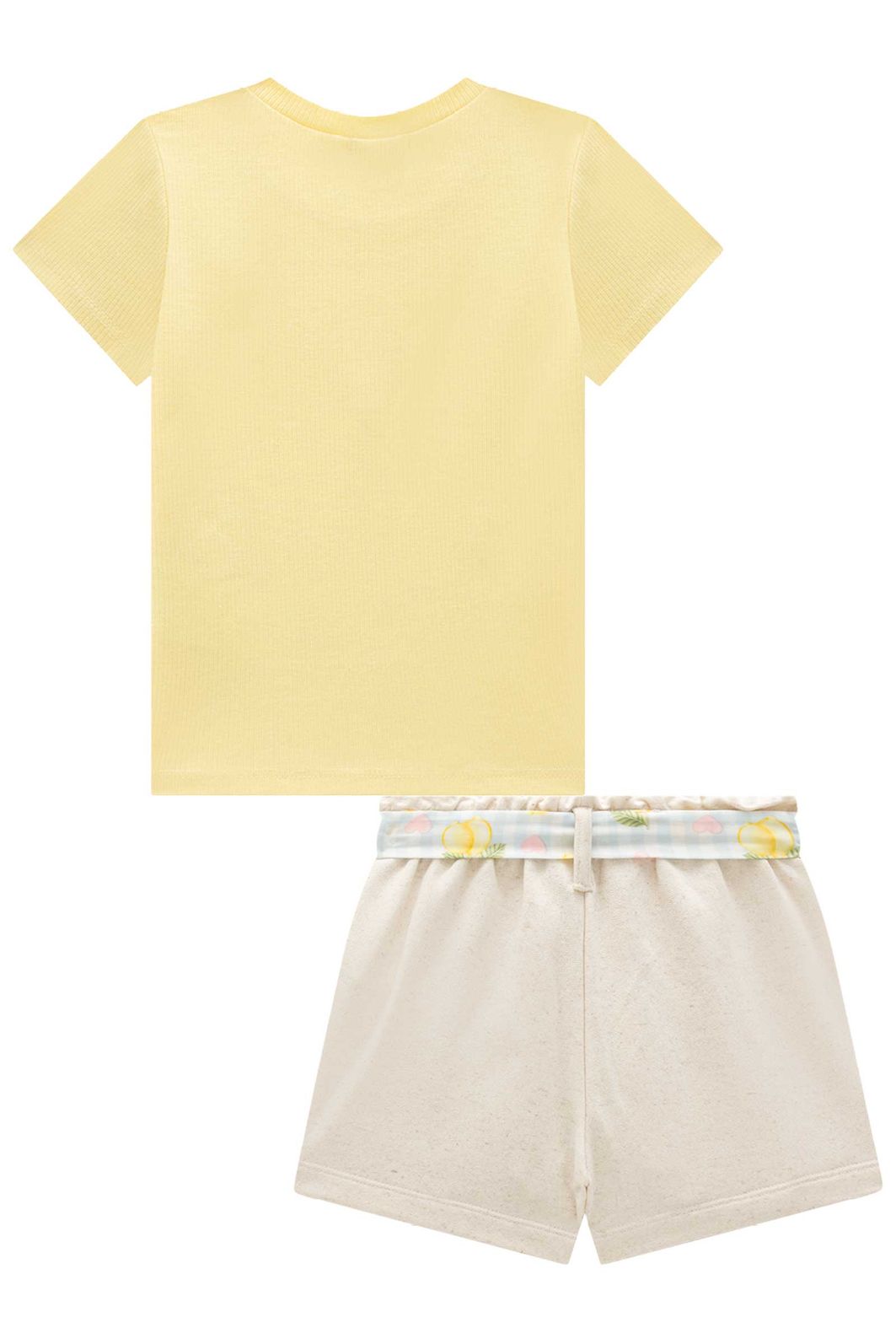 Conjunto de blusa em canelado liz e short saia em moletom linho sem pelúcia 95886 Infanti Infantil Menina Conjunto de blusa em canelado liz e short saia em moletom linho sem pelúcia 95886 Infanti Infantil Menina