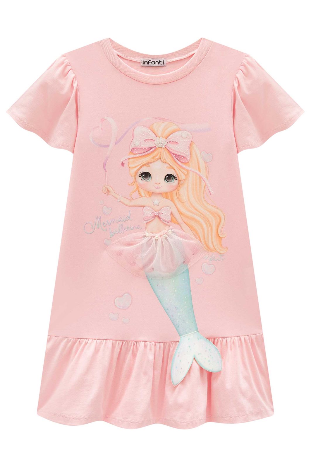 Vestido em meia malha 97961 Infanti Infantil Menina Vestido em meia malha 97961 Infanti Infantil Menina