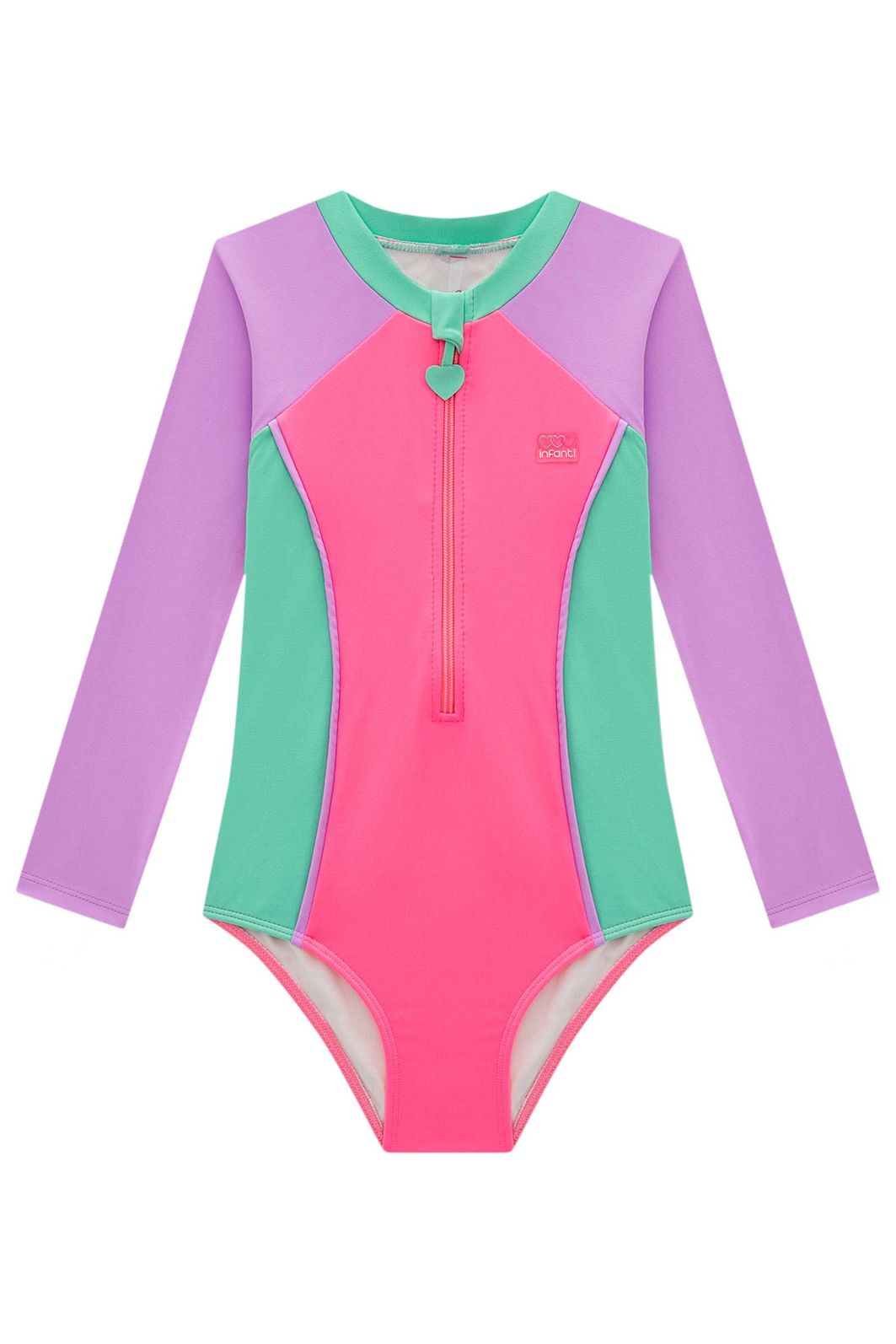 Maiô em malha poliamida com proteção UV 50+ 95921 Infanti Infantil Menina Maiô em malha poliamida com proteção UV 50+ 95921 Infanti Infantil Menina