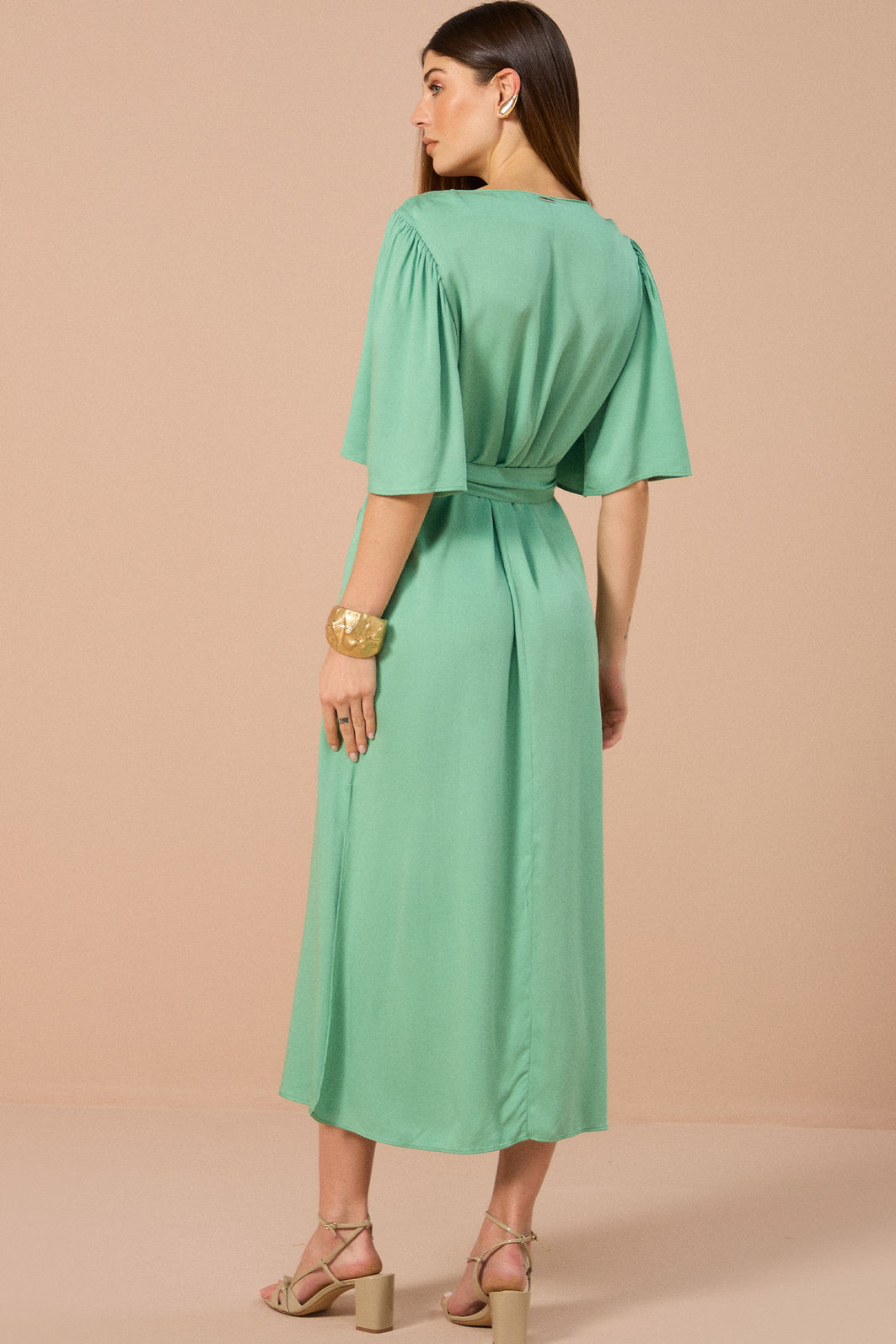 Vestido maxi midi em blend de viscose 84644 Linzzi Vestido maxi midi em blend de viscose 84644 Linzzi