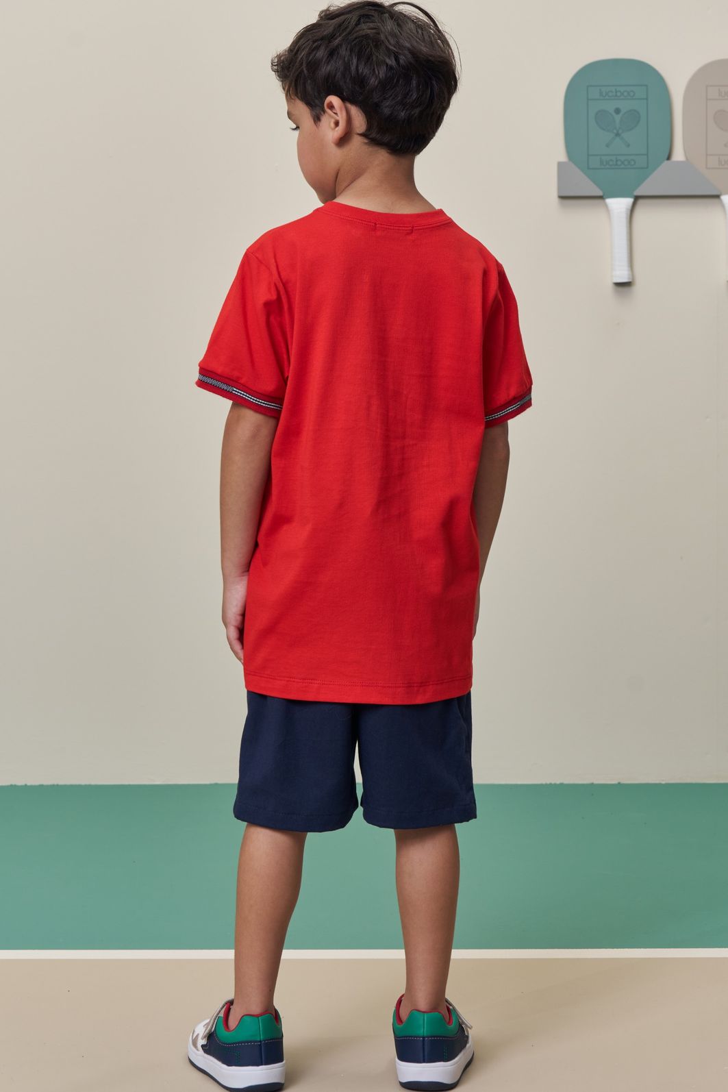 Bermuda em sarja girassol com elastano 98405 LucBoo Infantil Menino Bermuda em sarja girassol com elastano 98405 LucBoo Infantil Menino