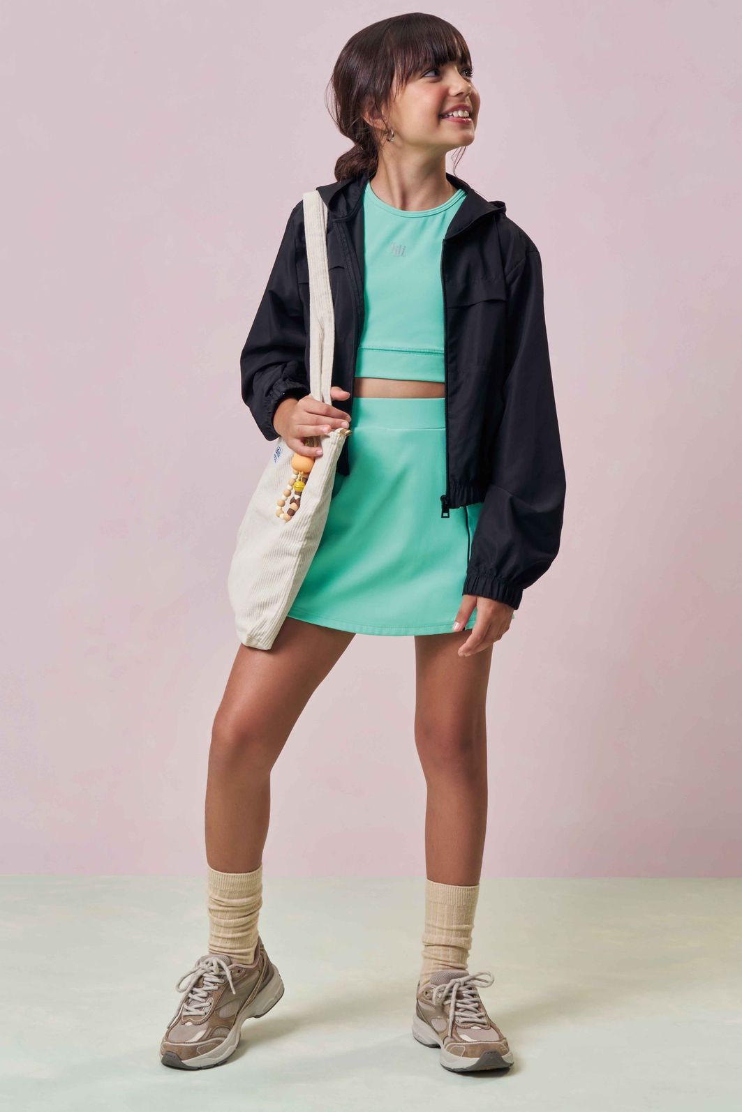 Jaqueta corta vento em nylon 96477 Lilimoon Teen Menina Jaqueta corta vento em nylon 96477 Lilimoon Teen Menina