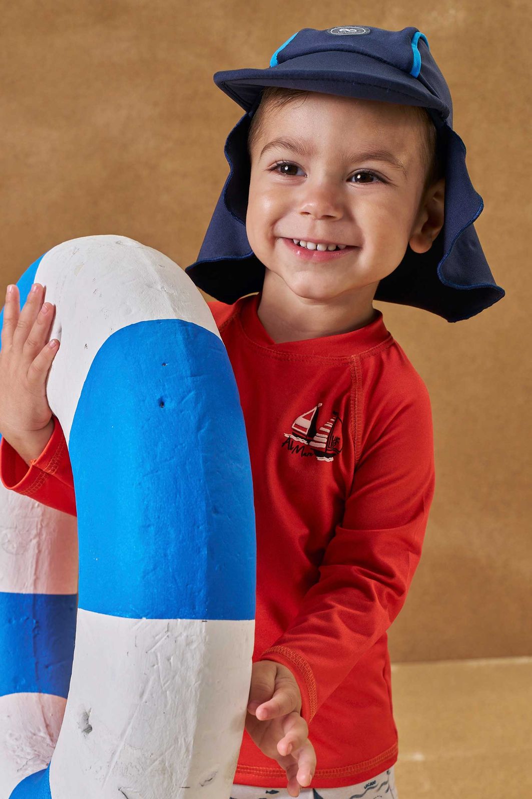 Chapéu em malha UV dry com proteção UV50+ 95734 LucBoo Bebê Menino Chapéu em malha UV dry com proteção UV50+ 95734 LucBoo Bebê Menino
