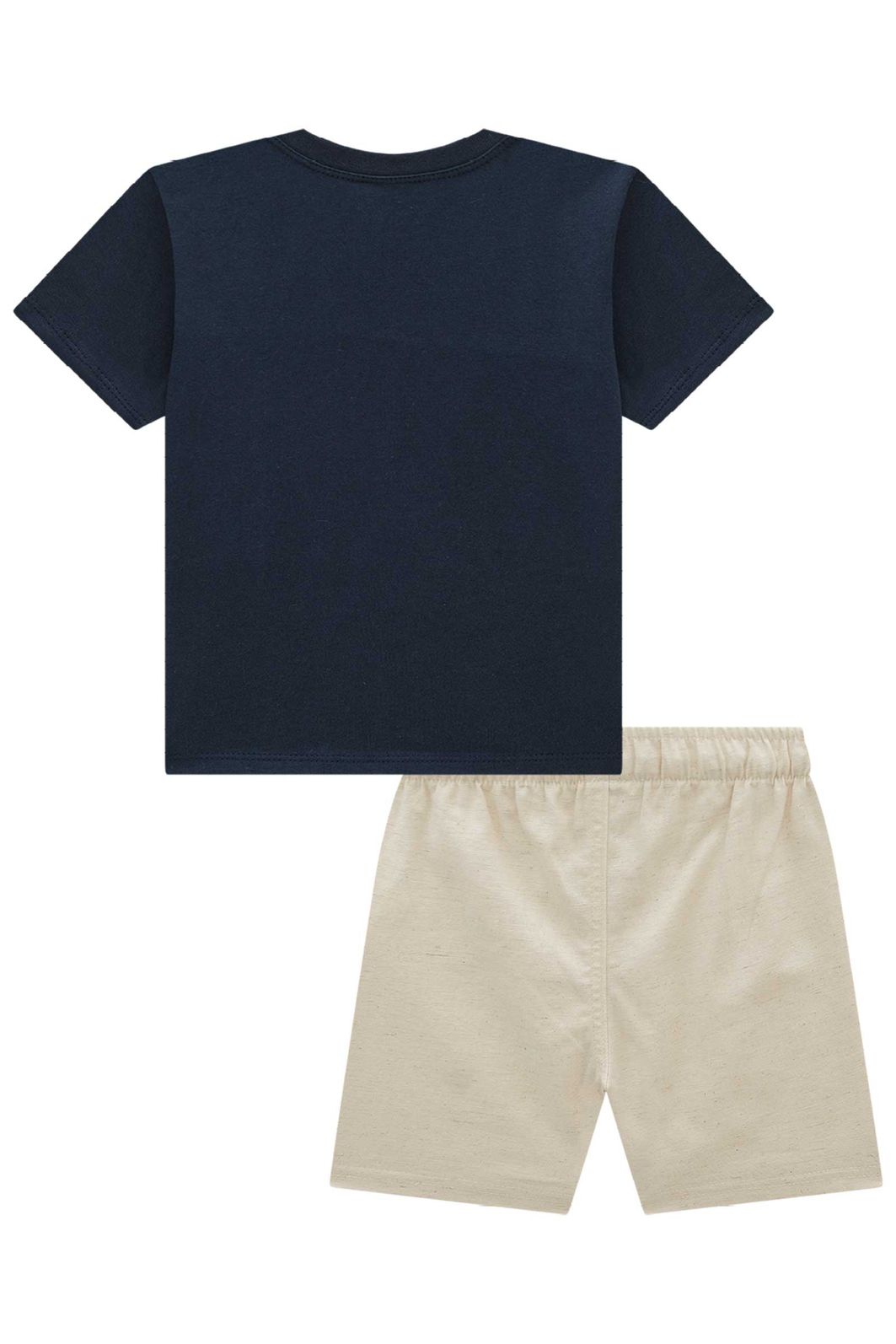 Conjunto de camiseta em meia malha e bermuda em linho santorine com elastano 99410 Johnny Fox Teen Menino Conjunto de camiseta em meia malha e bermuda em linho santorine com elastano 99410 Johnny Fox Teen Menino