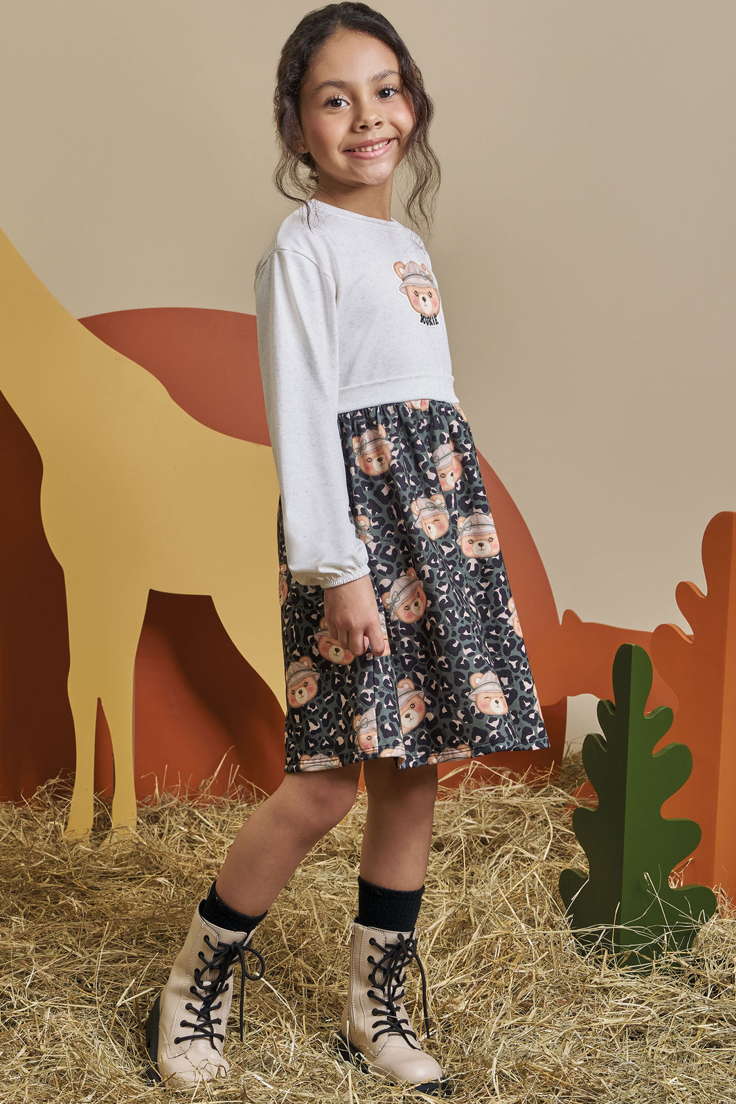 Vestido em malha power 90581 Kukiê Infantil Menina Vestido em malha power 90581 Kukiê Infantil Menina