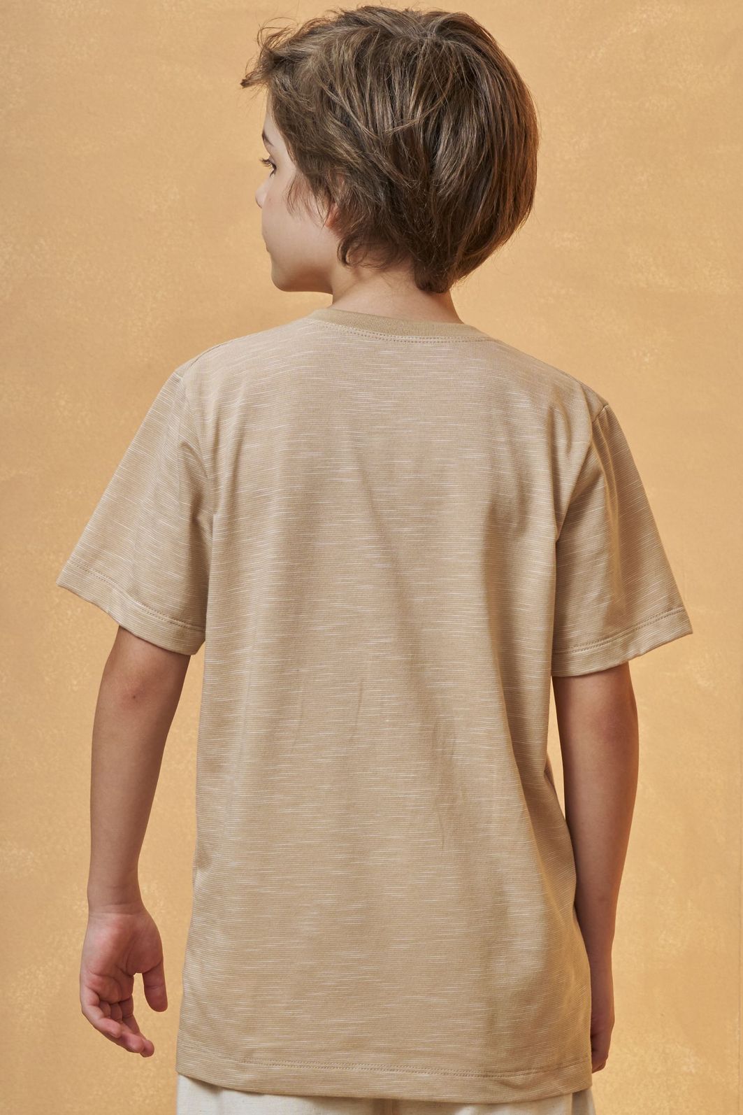 Camiseta em malha mesclada 95688 Johnny Fox Teen Menino Camiseta em malha mesclada 95688 Johnny Fox Teen Menino