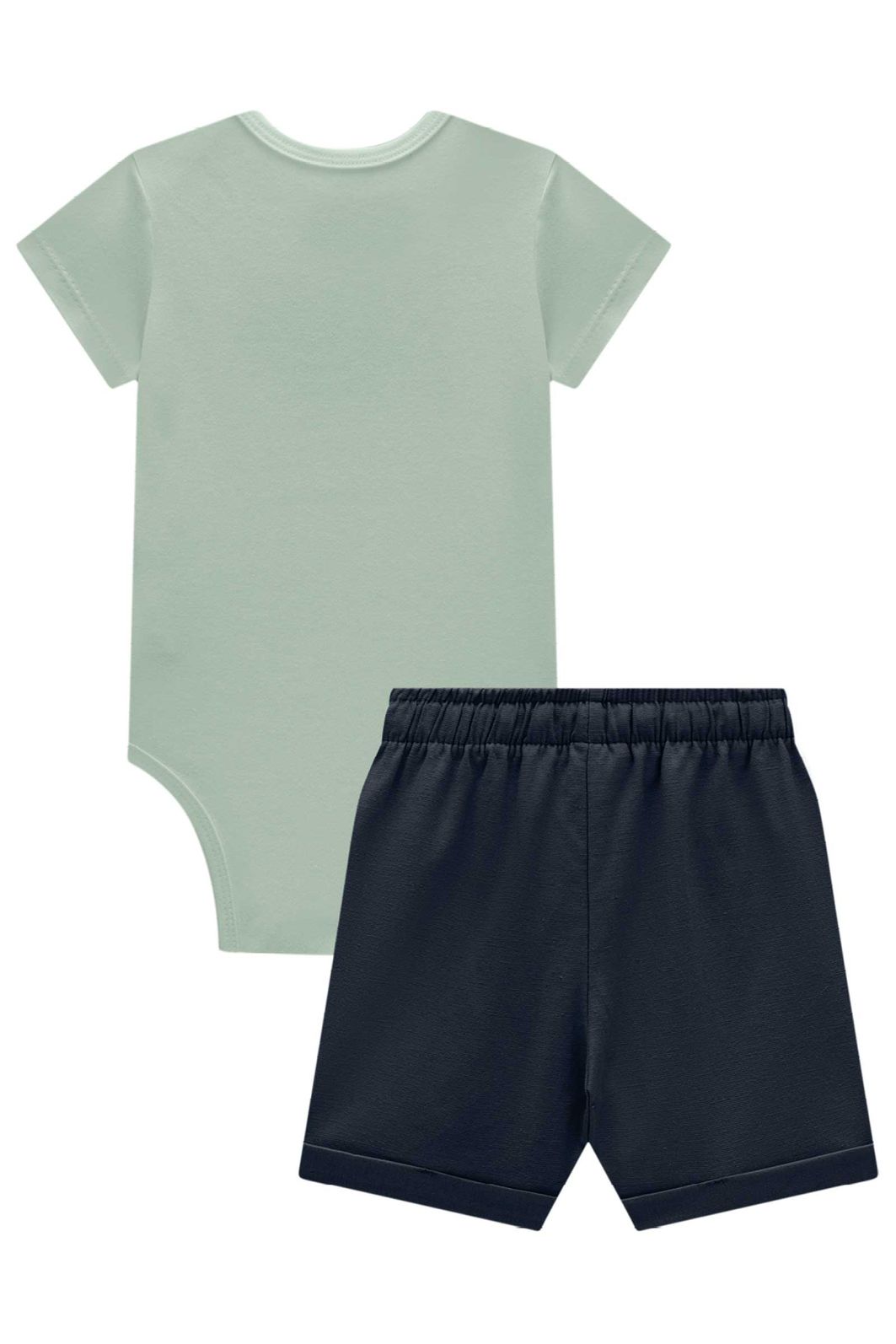 Conjunto de body em suedine e bermuda em linho santorine com elastano 95437 Johnny Fox Bebê Menino Conjunto de body em suedine e bermuda em linho santorine com elastano 95437 Johnny Fox Bebê Menino