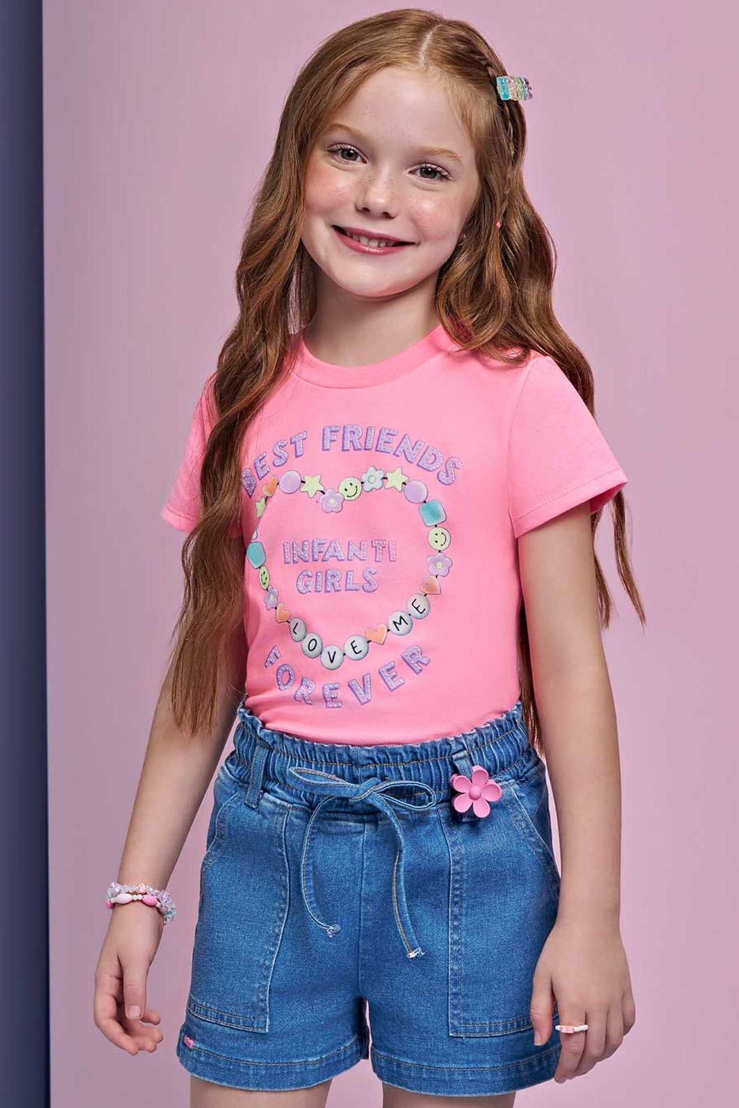 Blusa em meia malha 93435 Infanti Infantil Menina Blusa em meia malha 93435 Infanti Infantil Menina