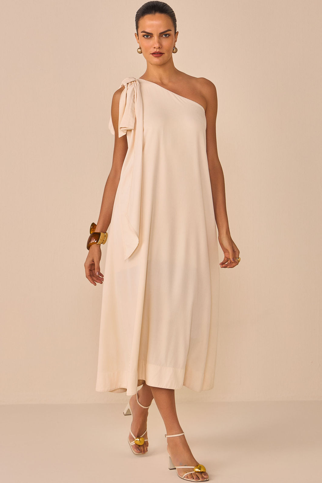 Vestido assimétrico maxi midi em blend de viscose 96179 Linzzi Vestido assimétrico maxi midi em blend de viscose 96179 Linzzi