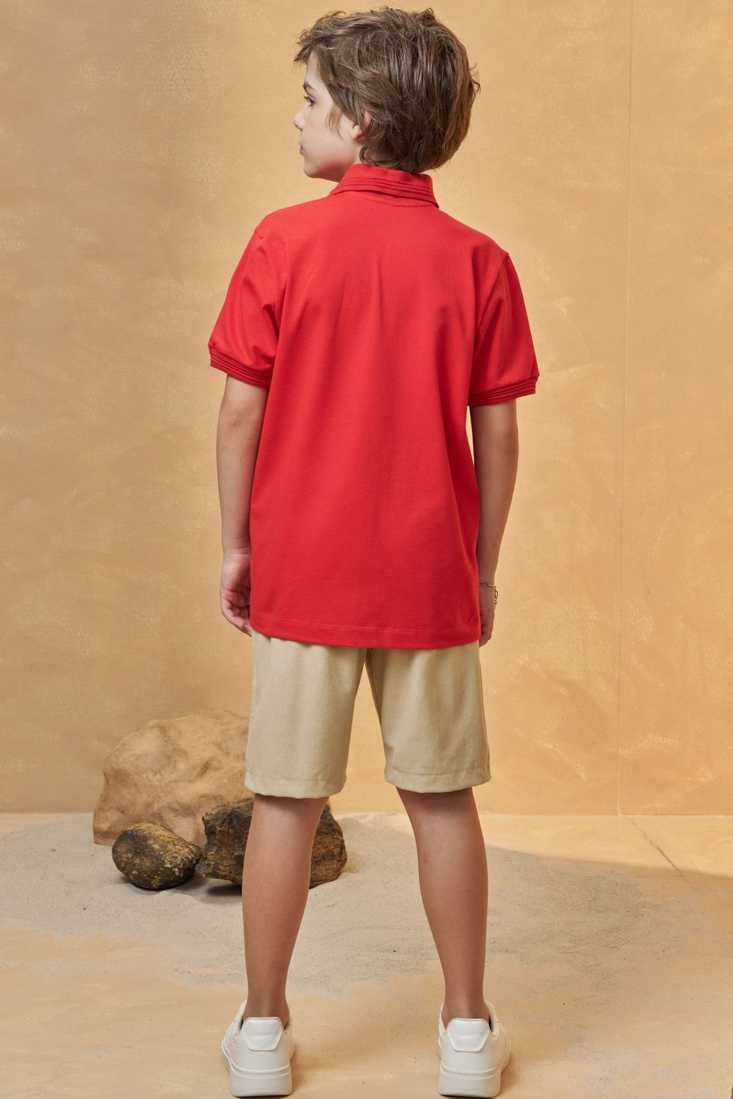 Conjunto de camisa polo em piquet com elastano e bermuda em cotton jeans com elastano 95770 Johnny Fox Teen Menino Conjunto de camisa polo em piquet com elastano e bermuda em cotton jeans com elastano 95770 Johnny Fox Teen Menino