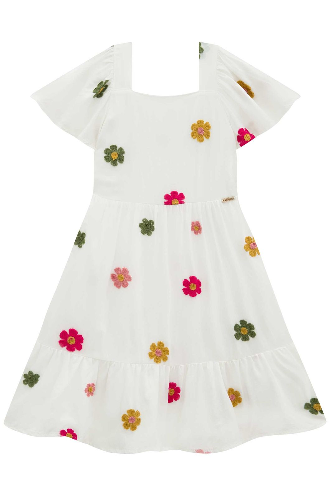 Vestido em viscose bordado 96423 Infanti Infantil Menina Vestido em viscose bordado 96423 Infanti Infantil Menina