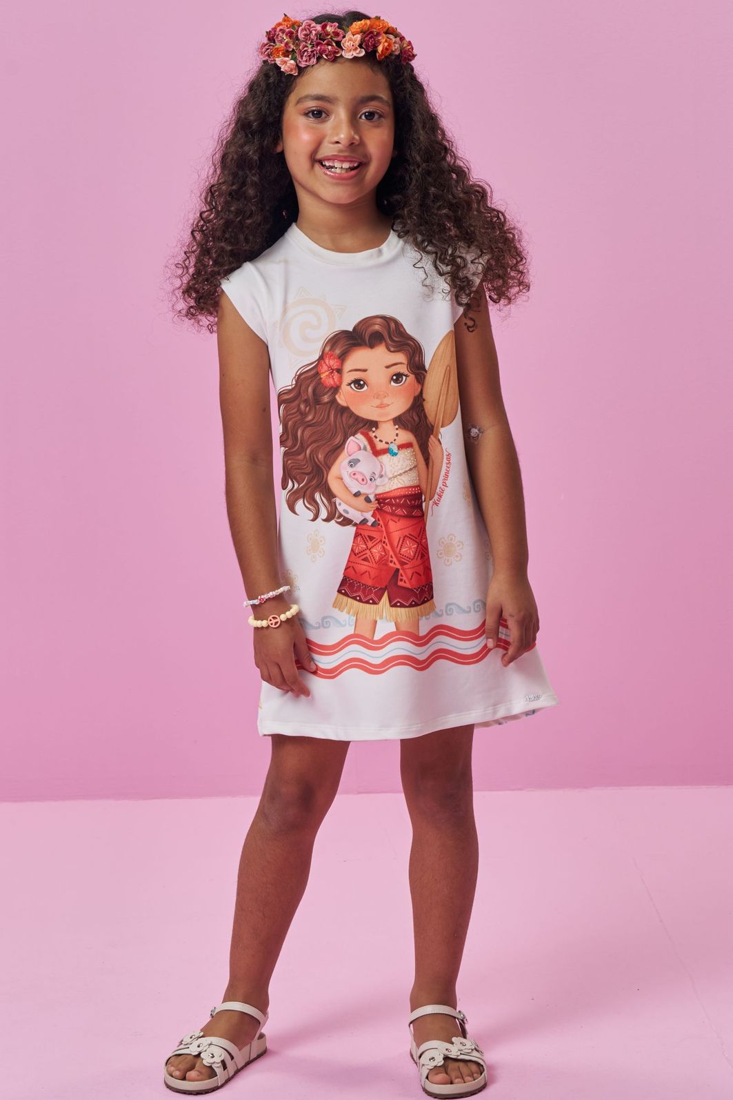 Vestido em molecotton 96804 Kukiê Infantil Menina Vestido em molecotton 96804 Kukiê Infantil Menina
