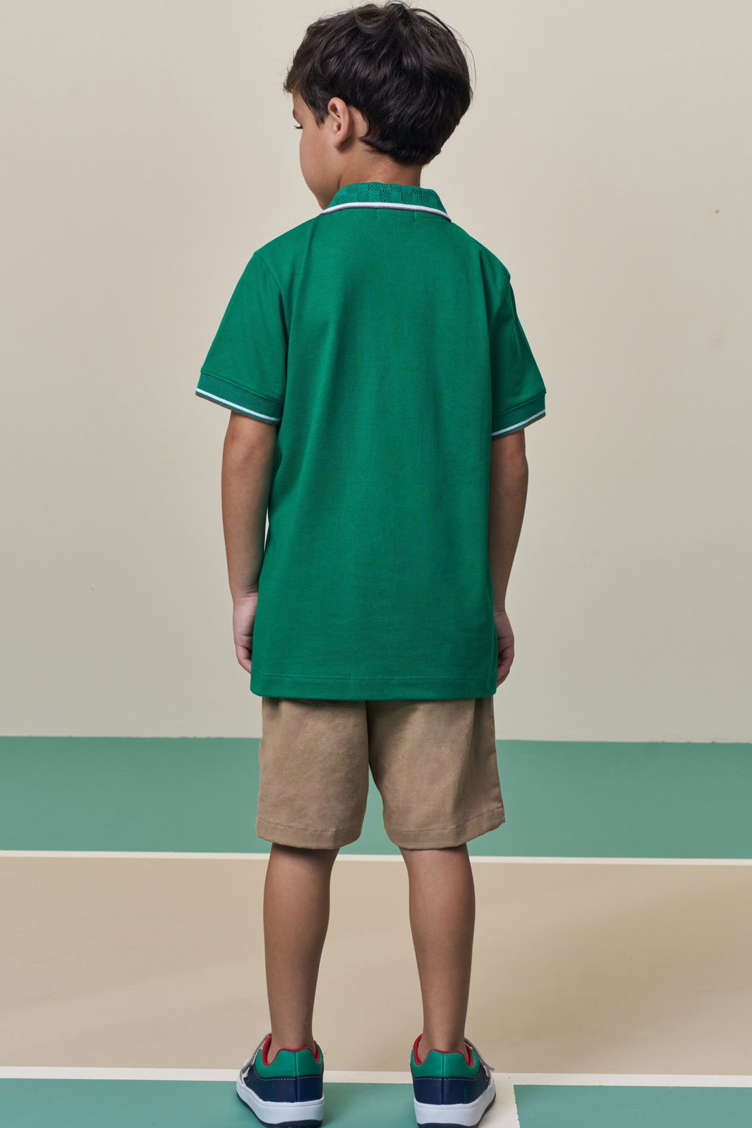 Camisa polo em piquet com elastano 98419 LucBoo Infantil Menino Camisa polo em piquet com elastano 98419 LucBoo Infantil Menino