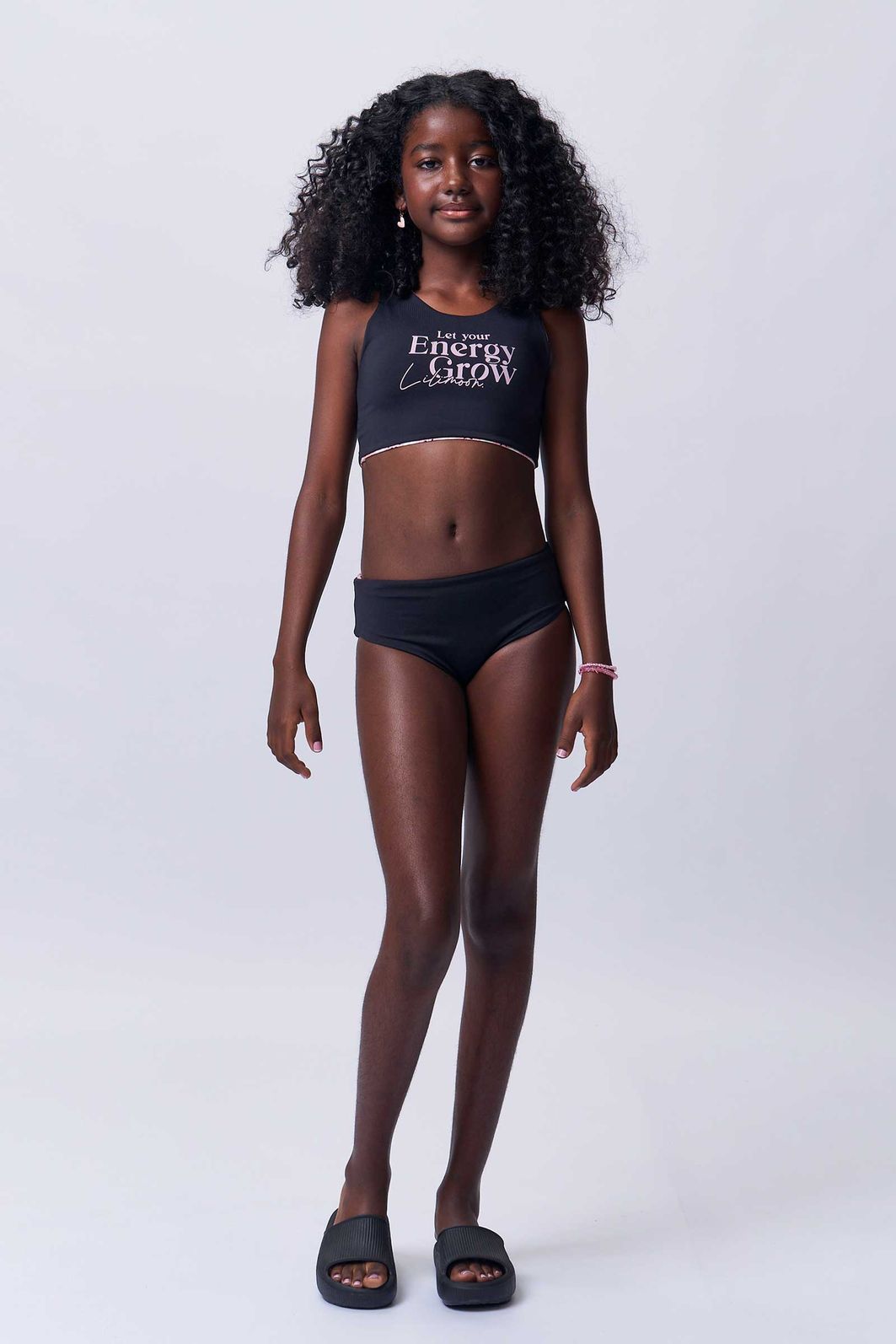 Conjunto de biquíni reversível em malha UV Dry com proteção UV 50+ 92861 Lilimoon Teen Menina Conjunto de biquíni reversível em malha UV Dry com proteção UV 50+ 92861 Lilimoon Teen Menina