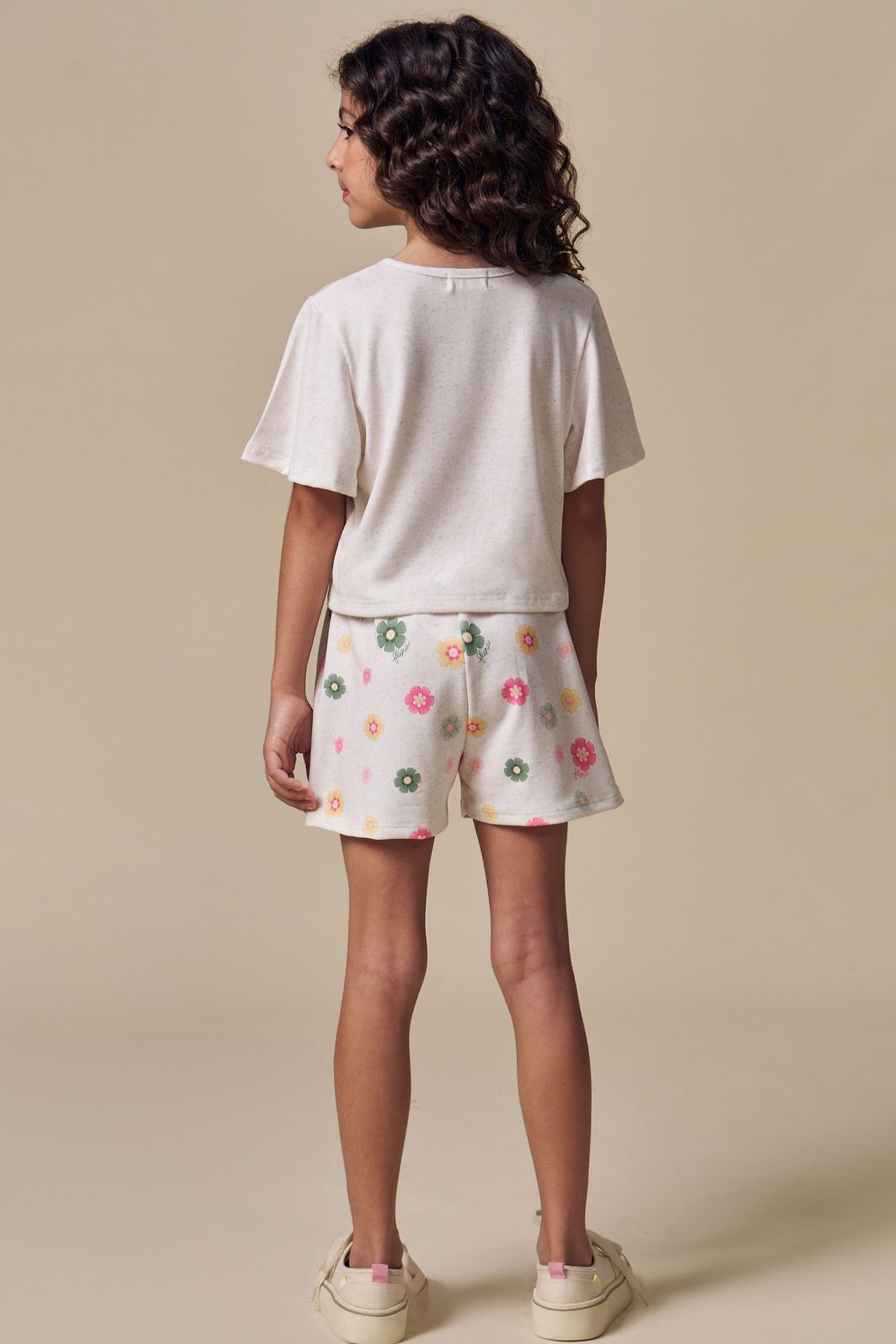 Conjunto de blusa em malha fresh com shorts em molecotton 96953 Infanti Infantil Menina Conjunto de blusa em malha fresh com shorts em molecotton 96953 Infanti Infantil Menina