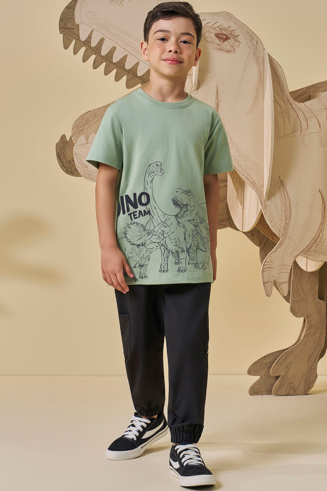 Camiseta em meia malha 94780 LucBoo Infantil Menino Camiseta em meia malha 94780 LucBoo Infantil Menino