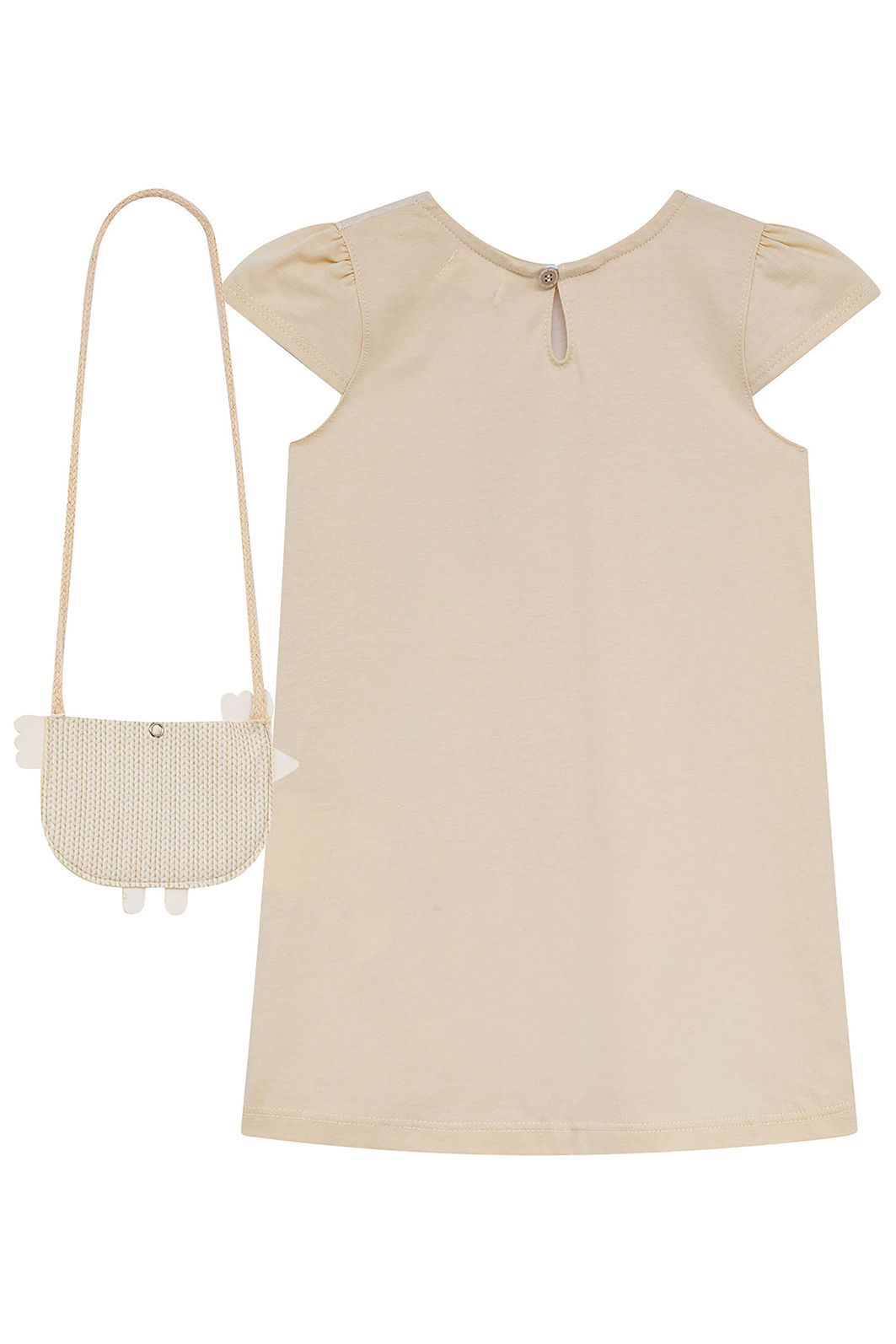 Vestido em meia malha (Acompanha bolsa) 95244 Kukiê Infantil Menina Vestido em meia malha (Acompanha bolsa) 95244 Kukiê Infantil Menina