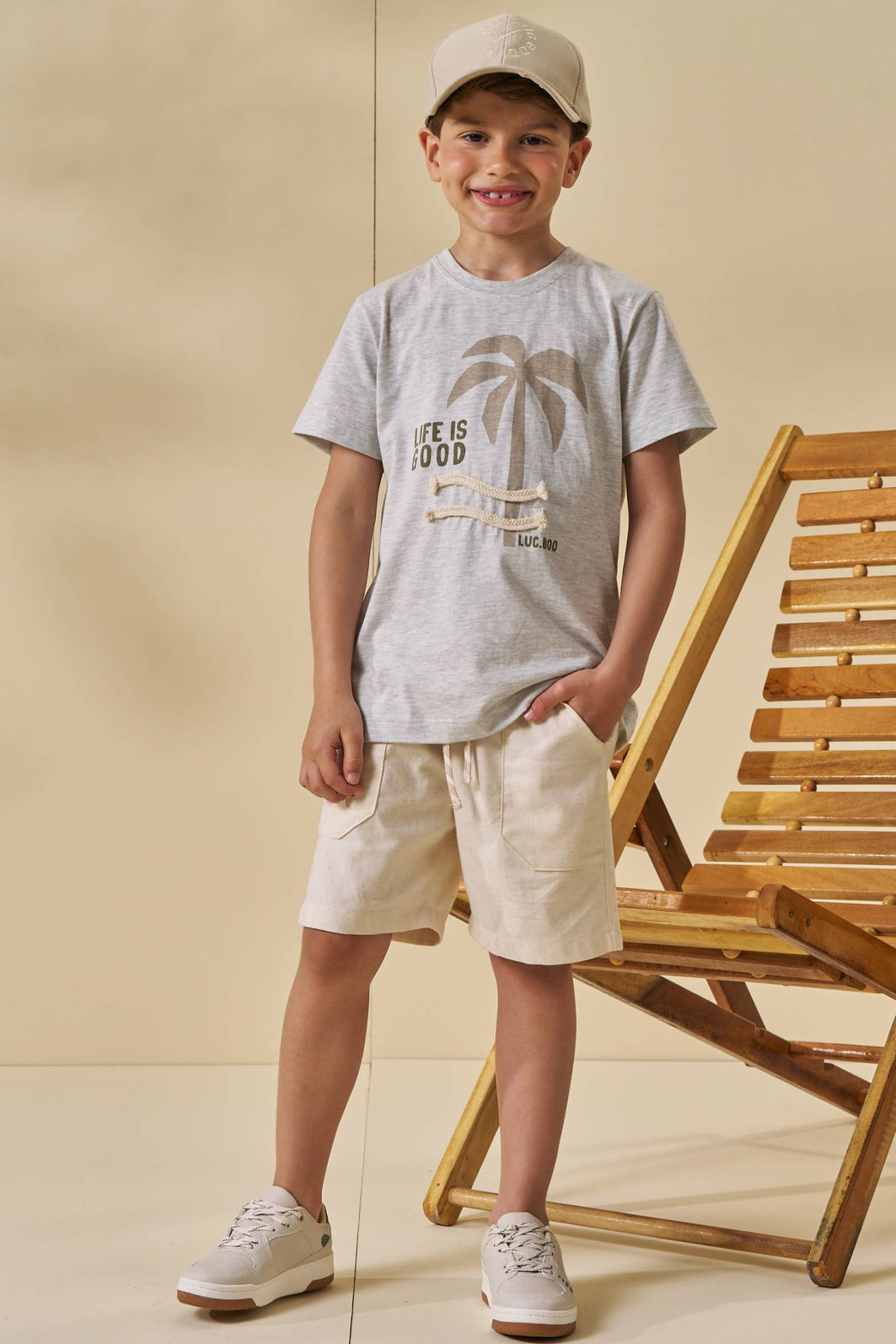 Camiseta em meia malha 95673 LucBoo Infantil Menino Camiseta em meia malha 95673 LucBoo Infantil Menino