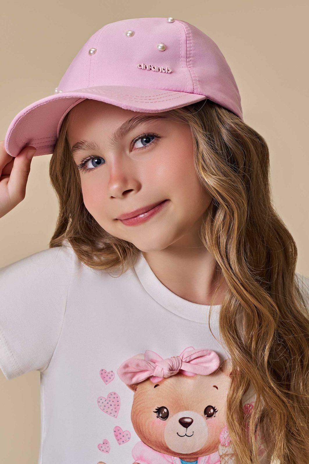Boné em nylon 94685 Infanti Infantil Menina