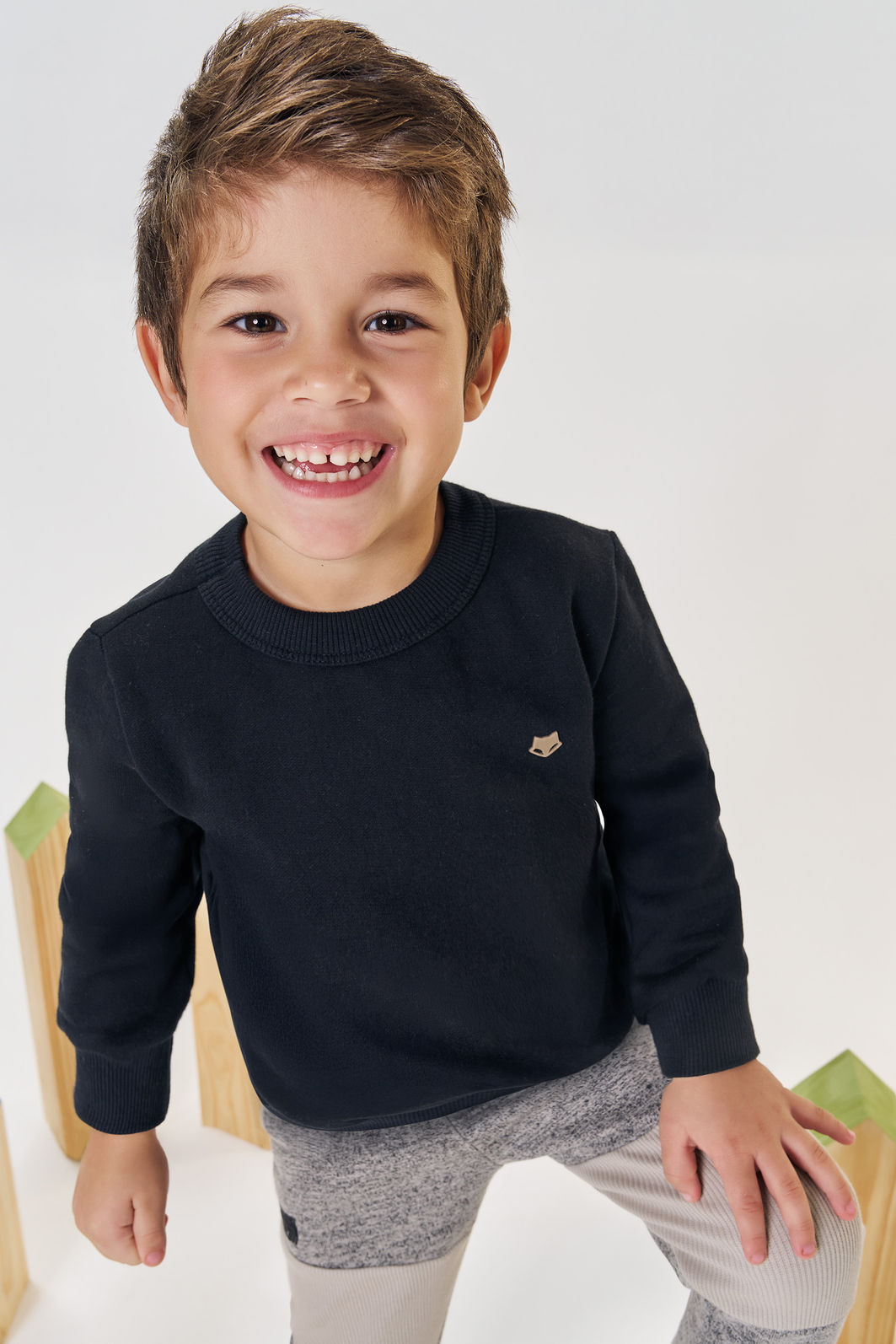 Camiseta em meia malha 90649 Johnny Fox Bebê Menino Camiseta em meia malha 90649 Johnny Fox Bebê Menino