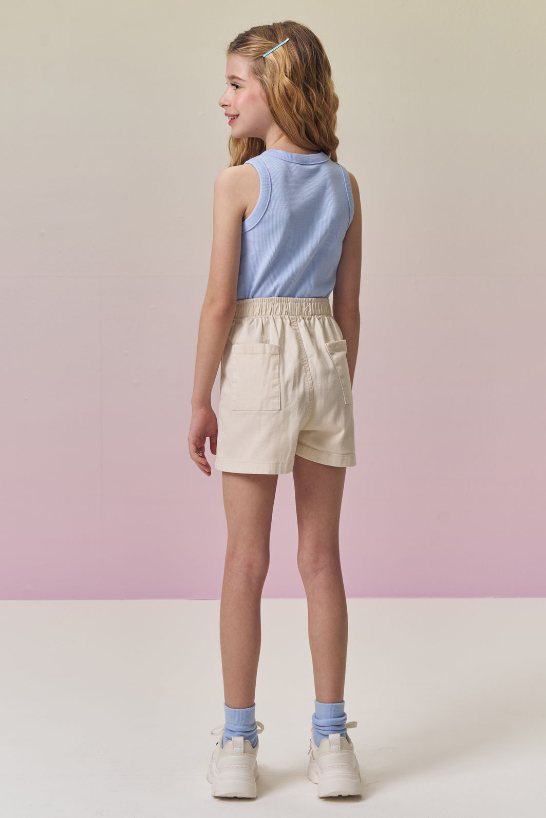 Short saia em sarja com elastano 95003 Vic Teen Menina Short saia em sarja com elastano 95003 Vic Teen Menina