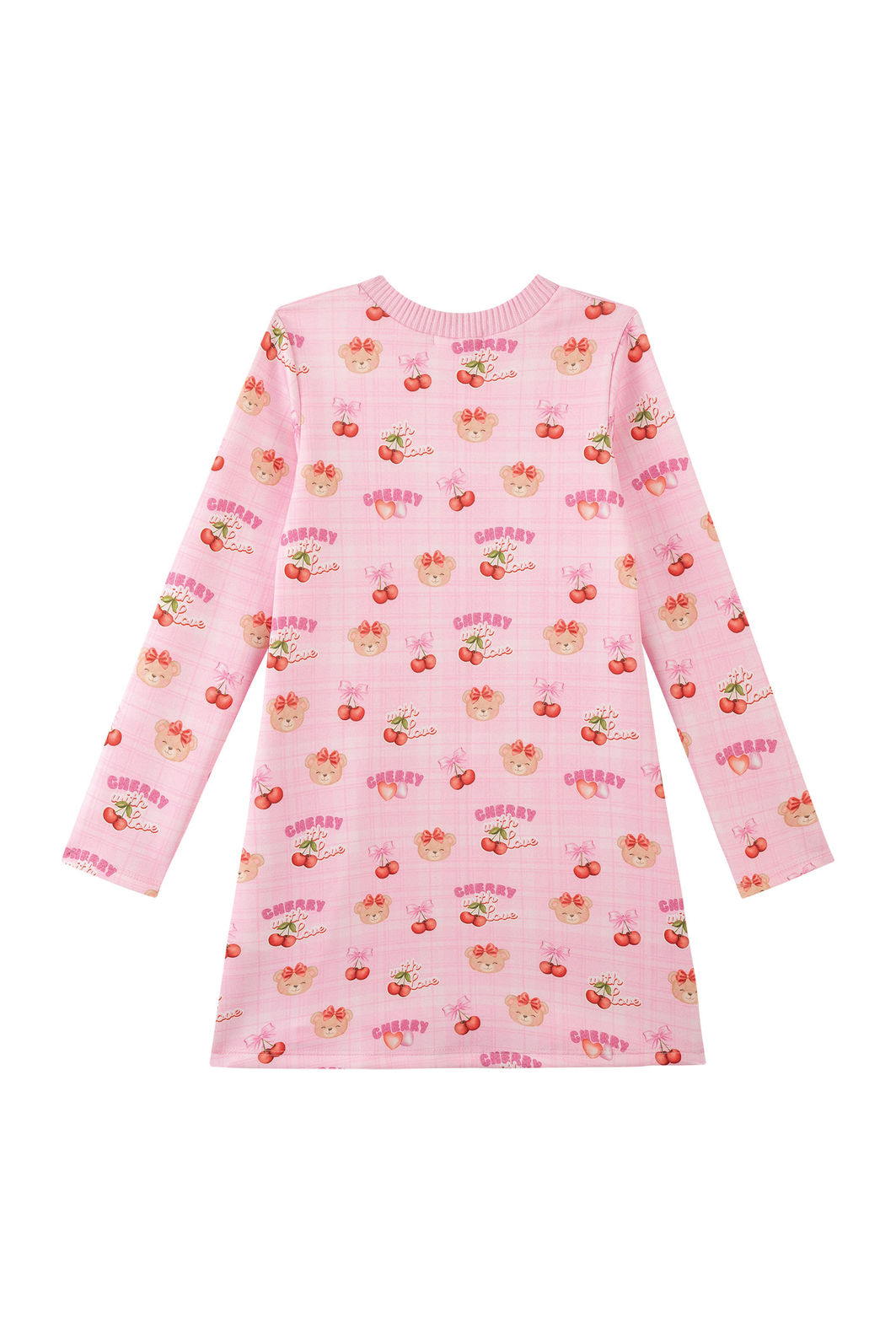 Vestido em fly tech 89567 Kukiê Infantil Menina Vestido em fly tech 89567 Kukiê Infantil Menina