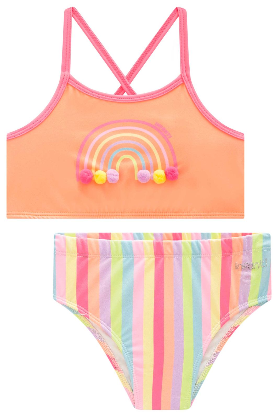 Biquíni em malha UV dry com proteção UV 50+ 98407 Infanti Infantil Menina Biquíni em malha UV dry com proteção UV 50+ 98407 Infanti Infantil Menina