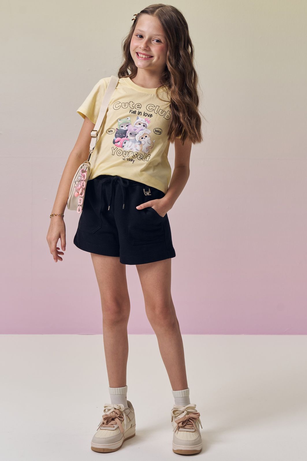 Blusa em meia malha 94586 Vic Teen Menina Blusa em meia malha 94586 Vic Teen Menina