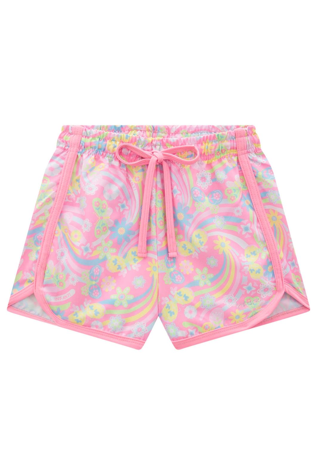 Shorts saída de praia em nylon ergonomic com elastano 95913 Infanti Infantil Menina