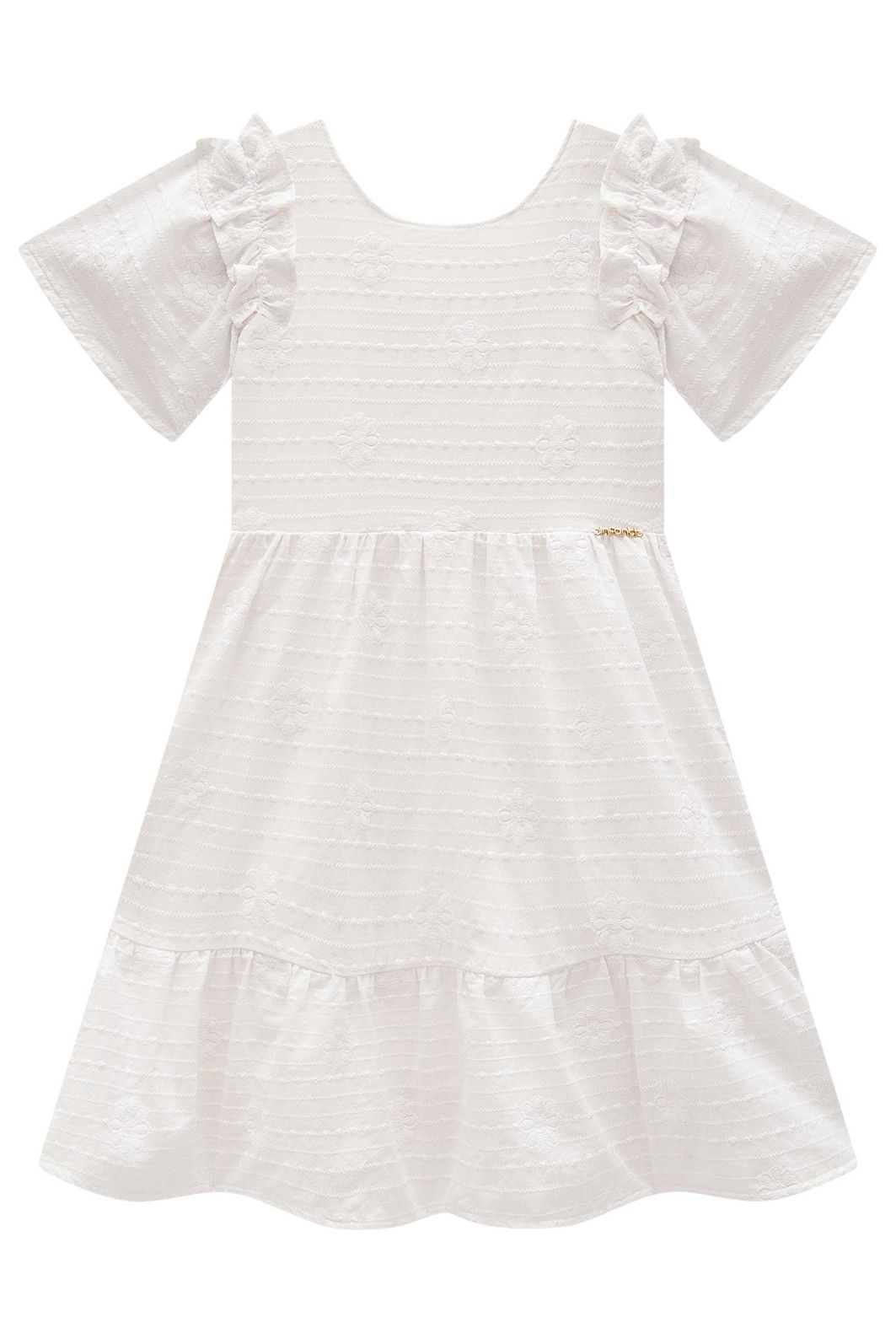 Vestido em tricoline bordada 98534 Infanti Infantil Menina Vestido em tricoline bordada 98534 Infanti Infantil Menina