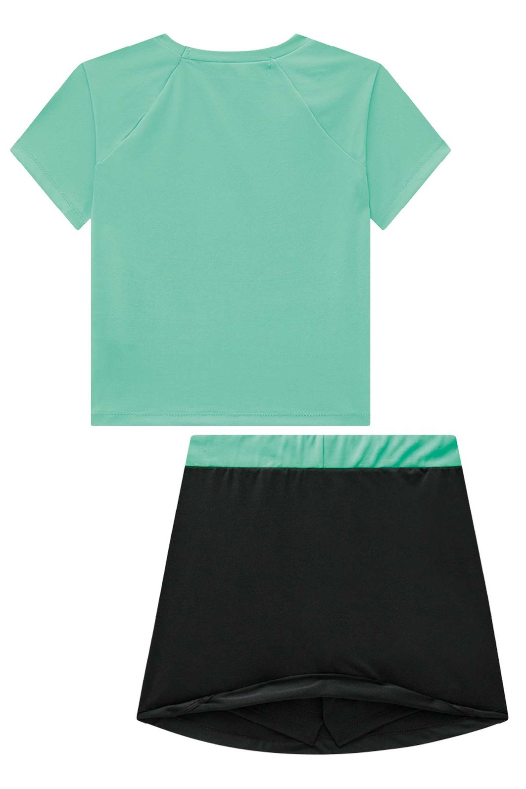 Conjunto de blusa e saia com shorts embutido em malha poliamida UV 50+ 96485 Lilimoon Teen Menina Conjunto de blusa e saia com shorts embutido em malha poliamida UV 50+ 96485 Lilimoon Teen Menina