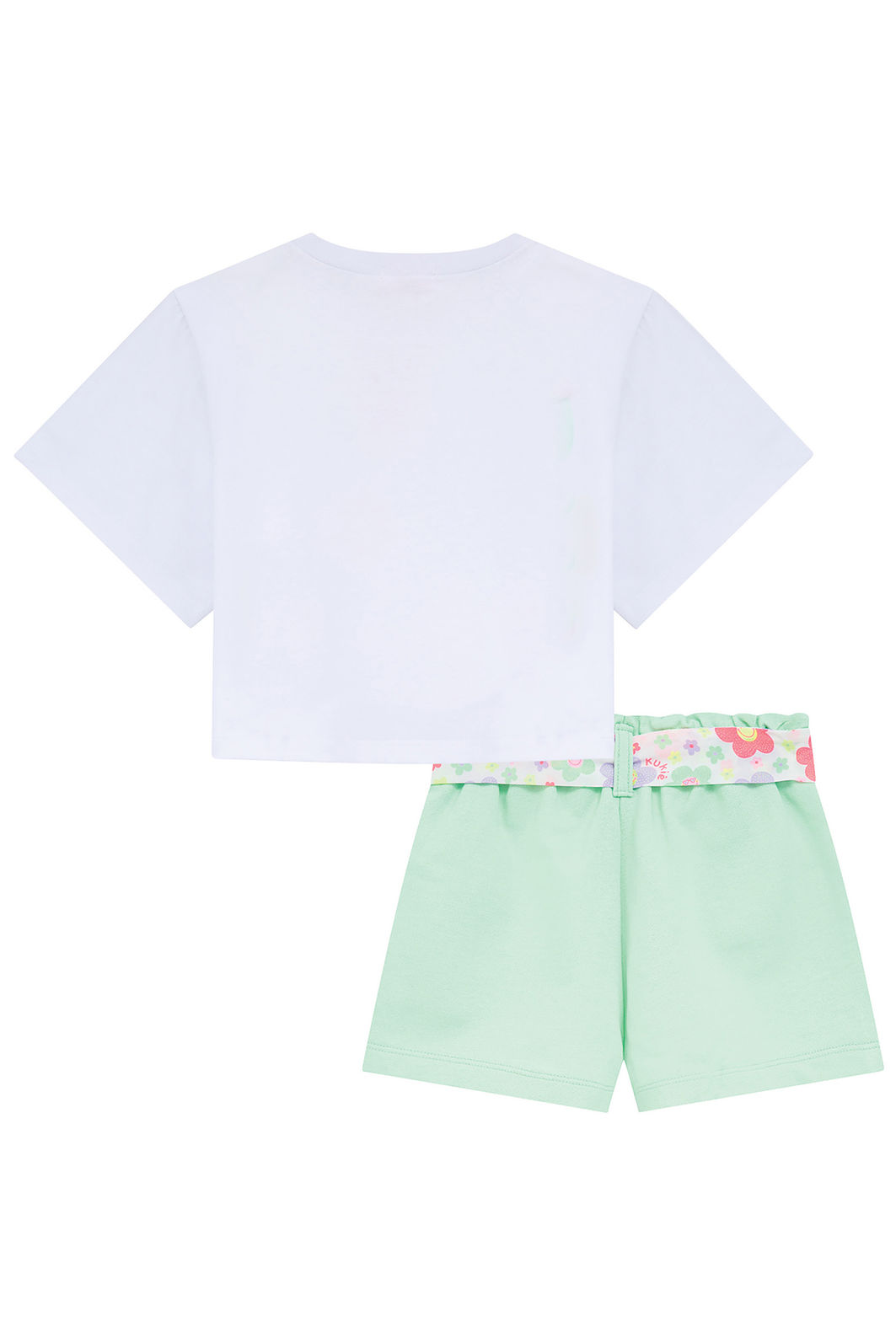 Conjunto de blusa em meia malha e shorts em moletom sem pelúcia 96580 Kukiê Infantil Menina Conjunto de blusa em meia malha e shorts em moletom sem pelúcia 96580 Kukiê Infantil Menina