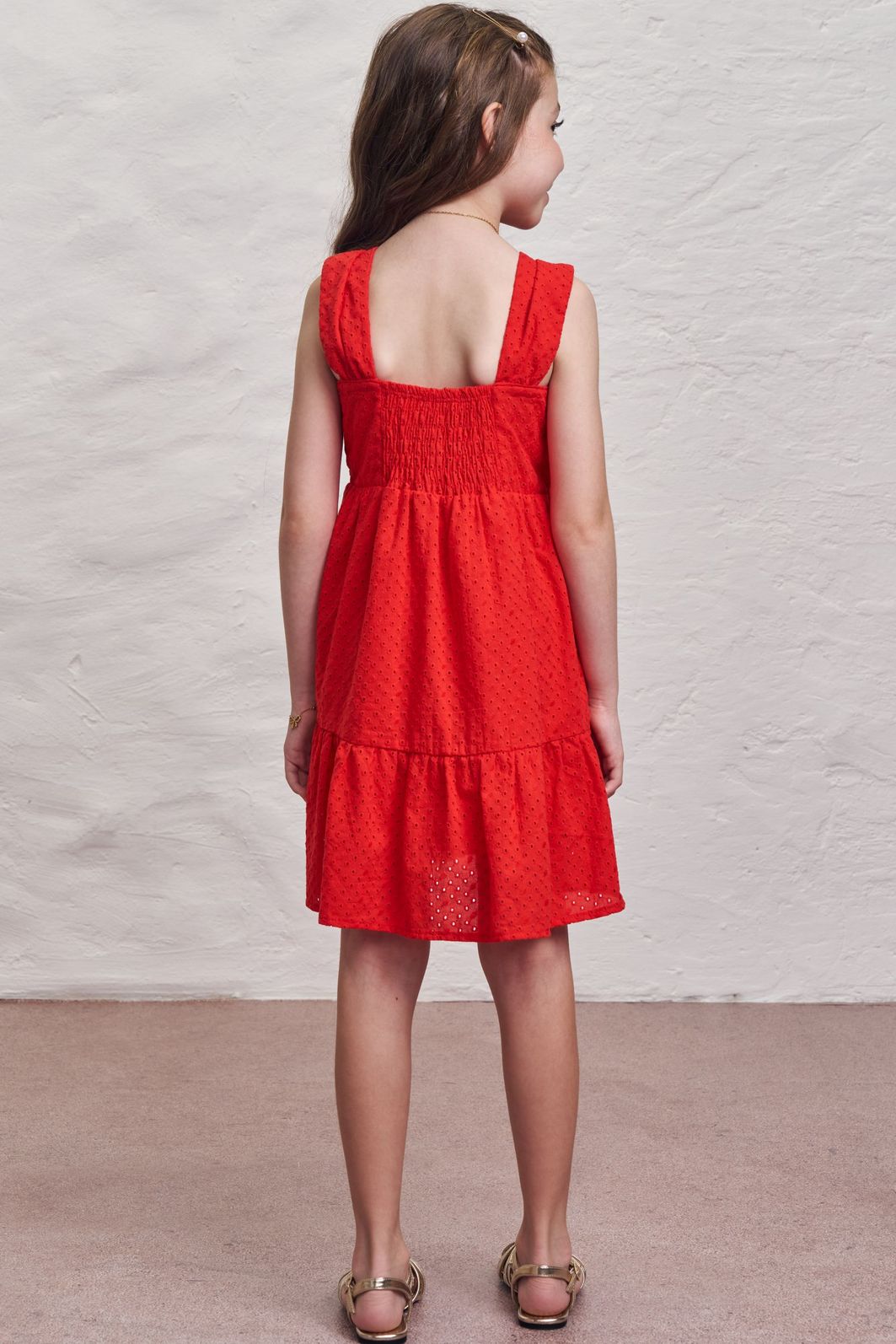 Vestido em laise bordada 98079 Infanti Infantil Menina
