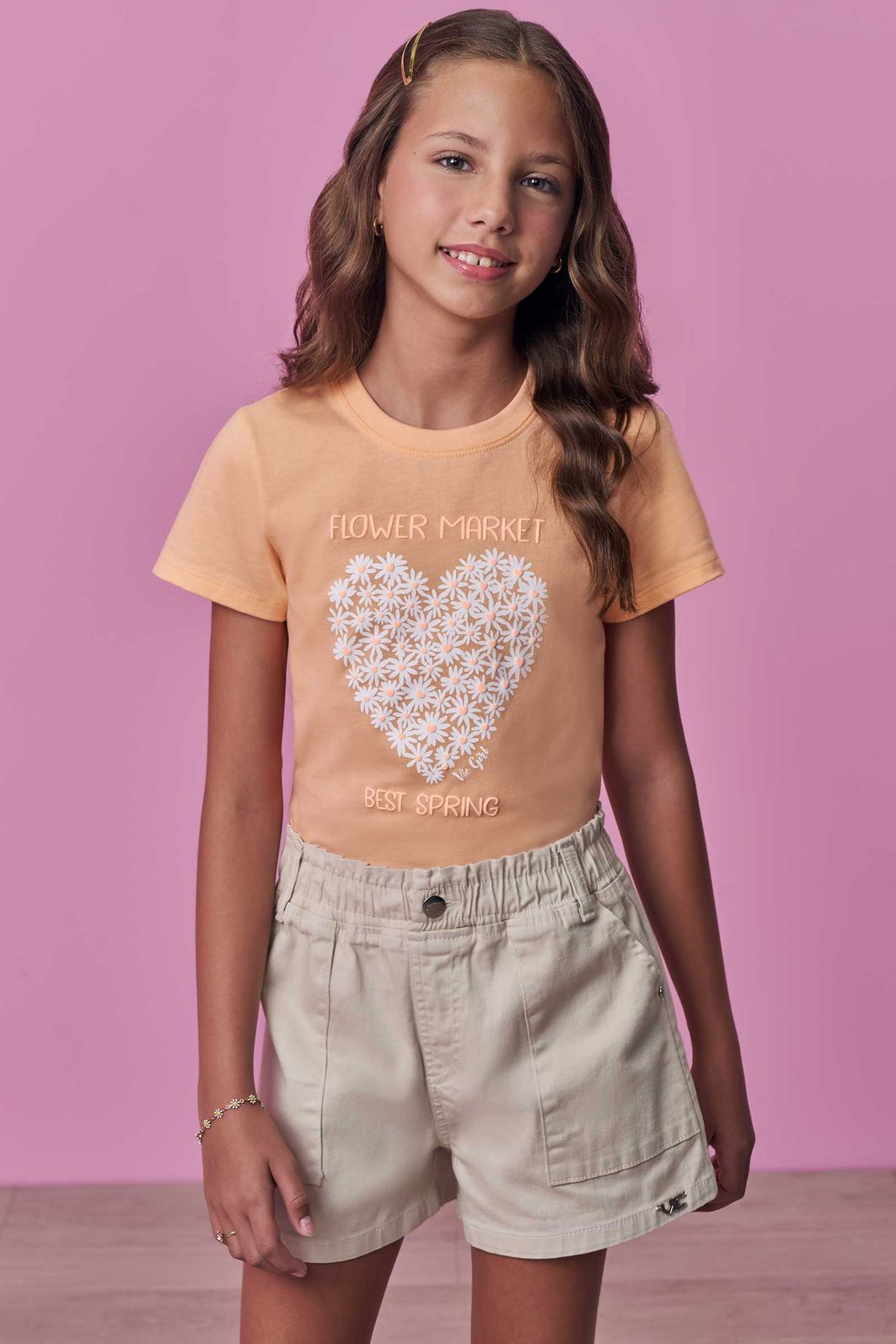 Blusa em meia malha 98485 Vic Teen Menina Blusa em meia malha 98485 Vic Teen Menina