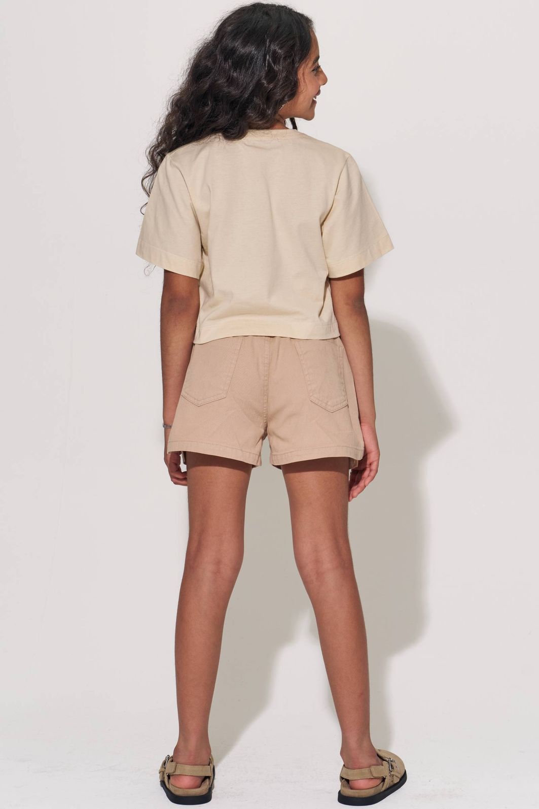 Shorts em sarja com elastano 94607 Lilimoon Teen Menina Shorts em sarja com elastano 94607 Lilimoon Teen Menina