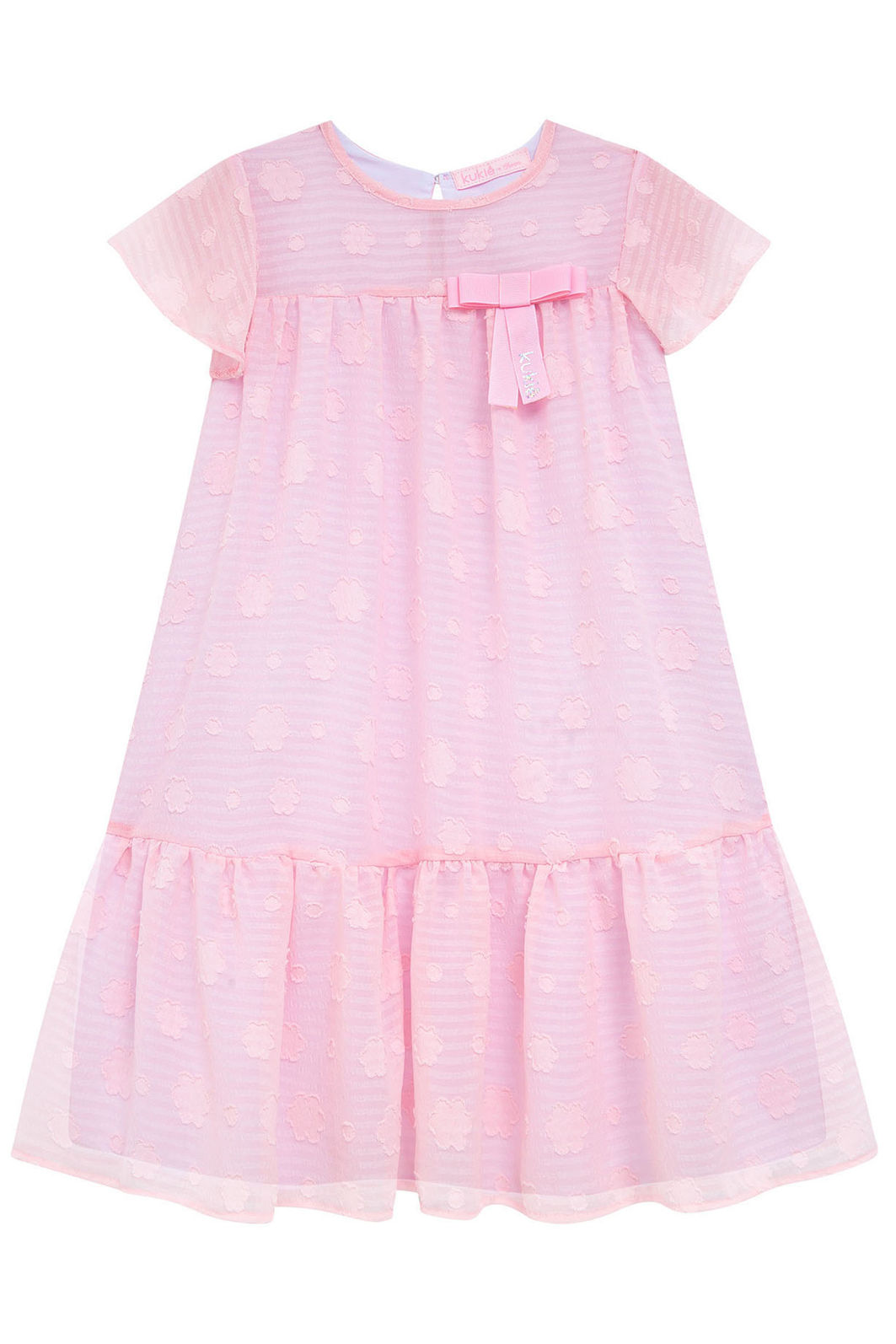 Vestido em chiffon flores 96558 Kukiê Infantil Menina Vestido em chiffon flores 96558 Kukiê Infantil Menina
