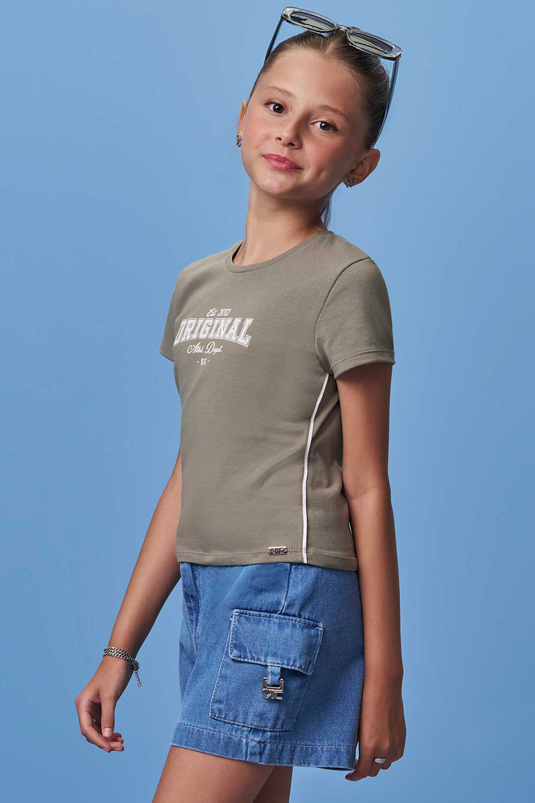 Blusa em cotton 97923 Vic Teen Menina Blusa em cotton 97923 Vic Teen Menina