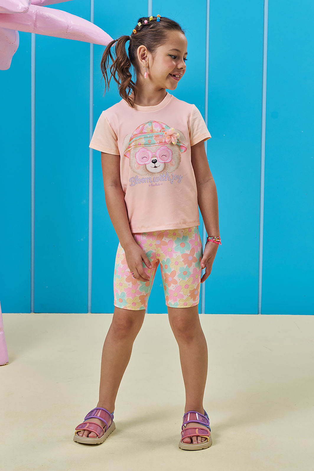 Blusa em meia malha 95441 Kukiê Infantil Menina Blusa em meia malha 95441 Kukiê Infantil Menina