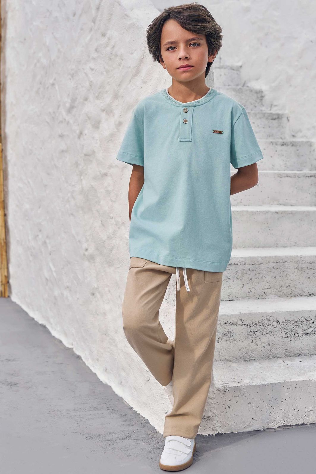 Camiseta em piquet com elastano 99009 LucBoo Infantil Menino Camiseta em piquet com elastano 99009 LucBoo Infantil Menino
