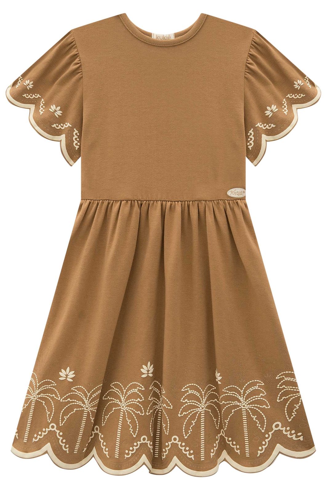 Vestido em cotton 21816 Kukiê Infantil Menina Vestido em cotton 21816 Kukiê Infantil Menina