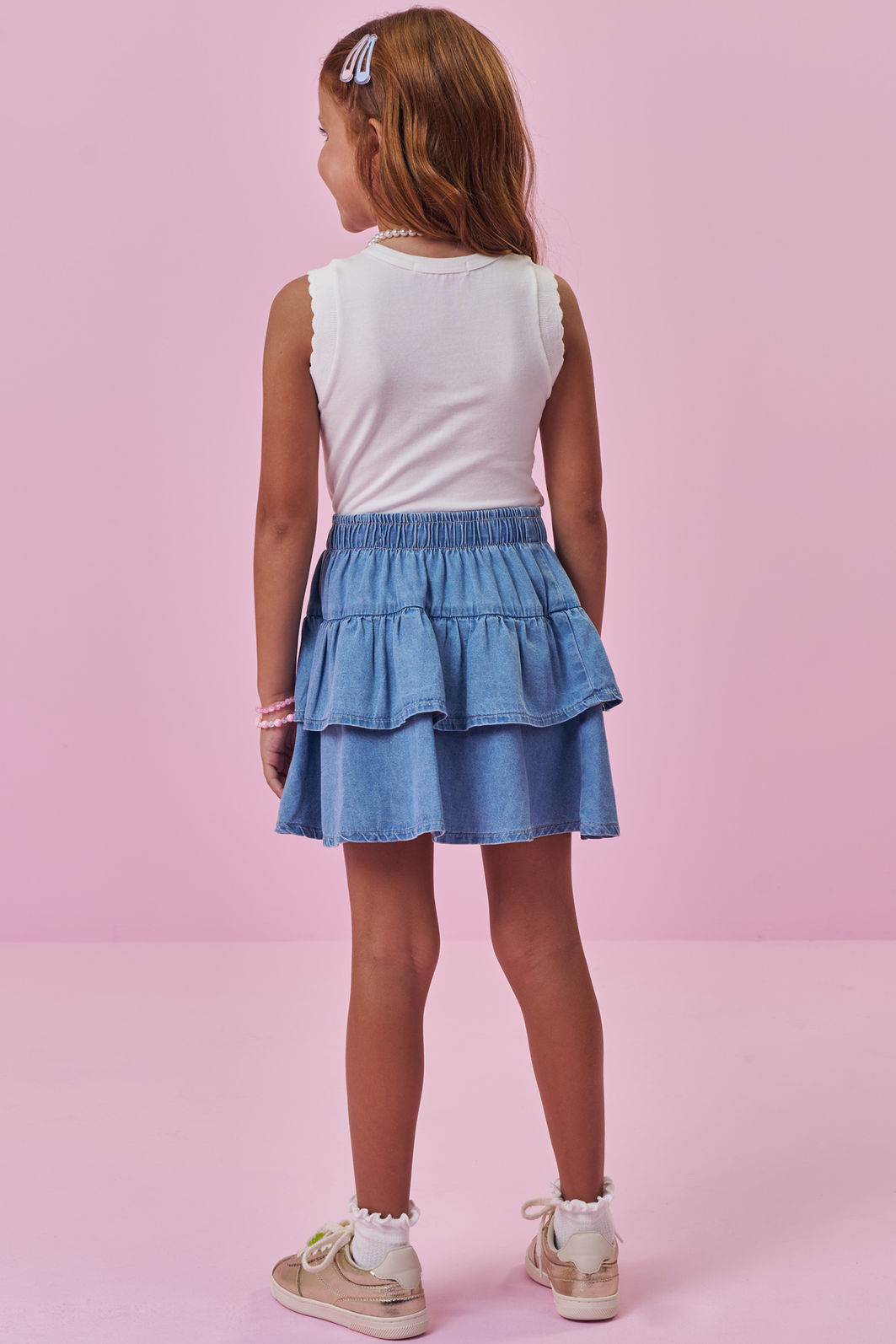 Regata em cotton 98438 Kukiê Infantil Menina Regata em cotton 98438 Kukiê Infantil Menina