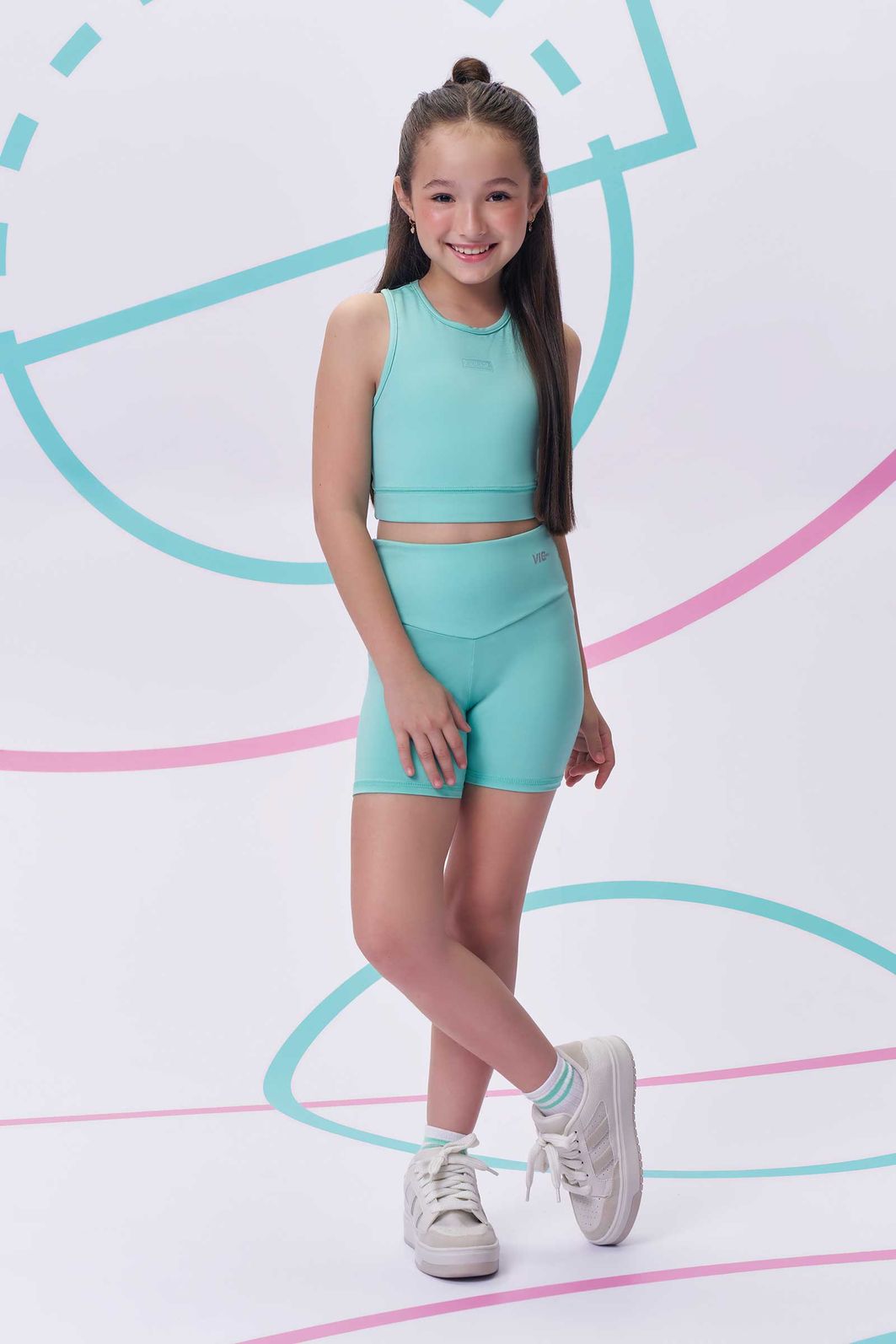 Shorts em malha UV50 96282 Vic Teen Menina Shorts em malha UV50 96282 Vic Teen Menina