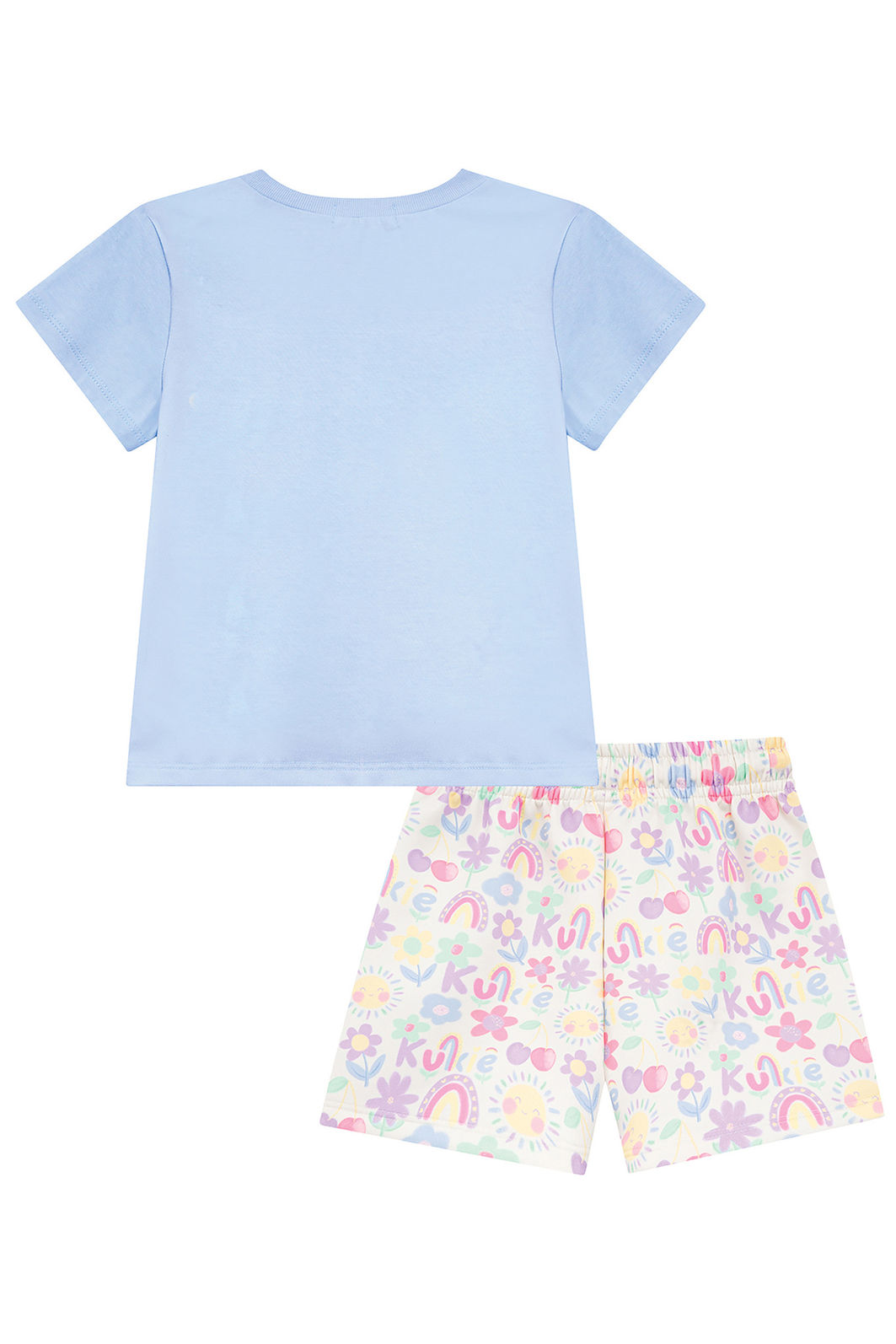 Conjunto de blusa em meia malha e shorts em air tech 97045 Kukiê Infantil Menina Conjunto de blusa em meia malha e shorts em air tech 97045 Kukiê Infantil Menina