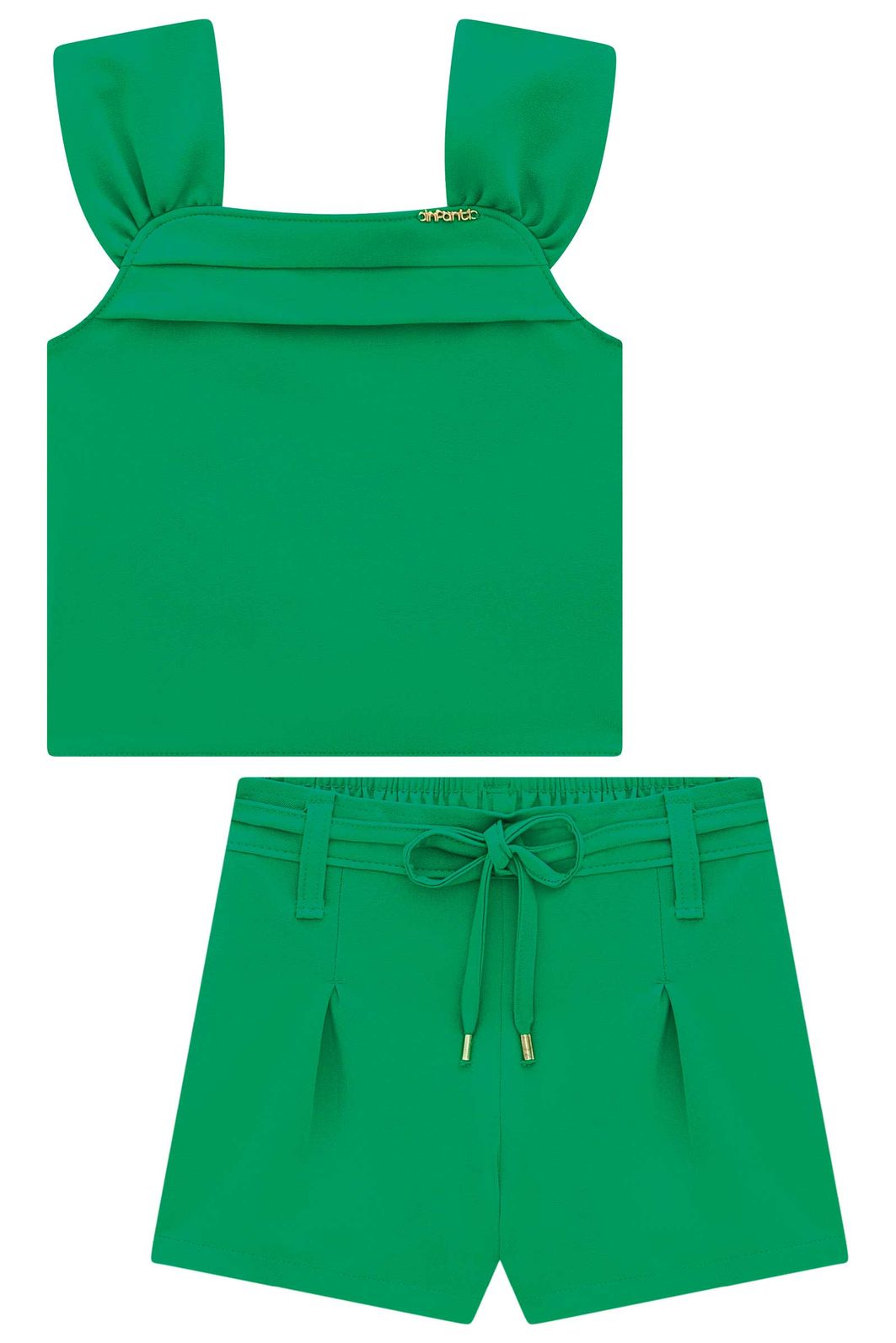 Conjunto de blusa e shorts em blend de viscose 99218 Infanti Infantil Menina Conjunto de blusa e shorts em blend de viscose 99218 Infanti Infantil Menina
