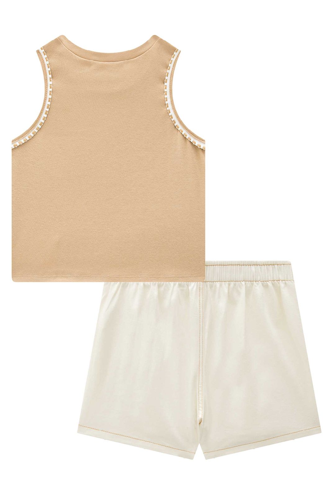 Conjunto de regata em ribana 1x1 e short saia em sarja com elastano 95507 Lilimoon Teen Menina Conjunto de regata em ribana 1x1 e short saia em sarja com elastano 95507 Lilimoon Teen Menina